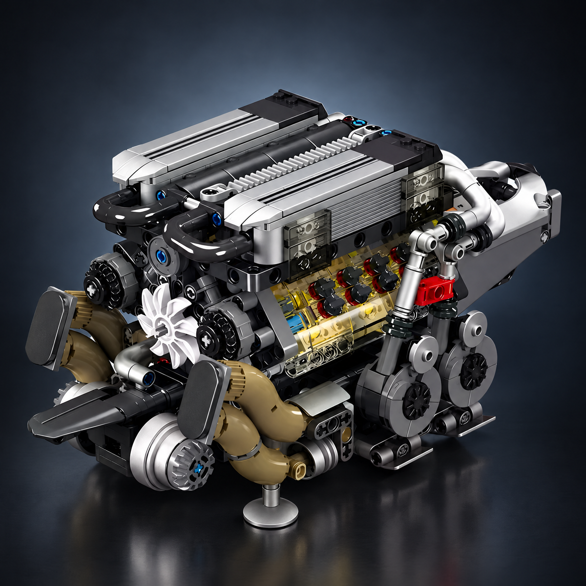V10, V12 & W16 Engines collection, 24builds® brick models