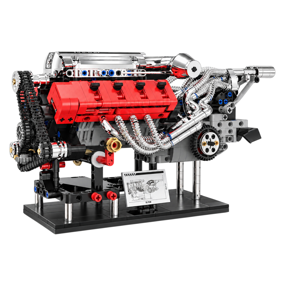 Hand Cranked V8 Engine
