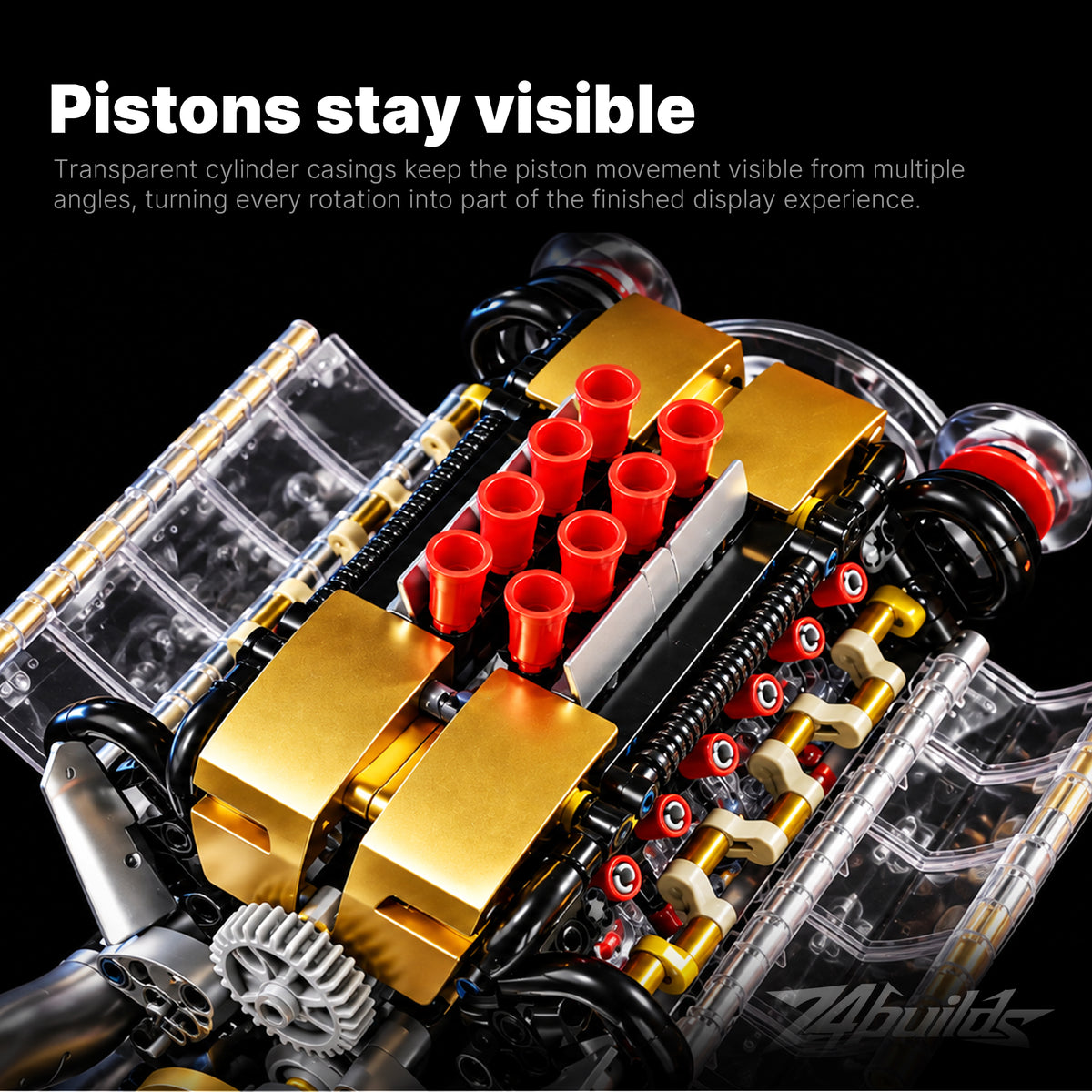 Transparent V8 Engine
