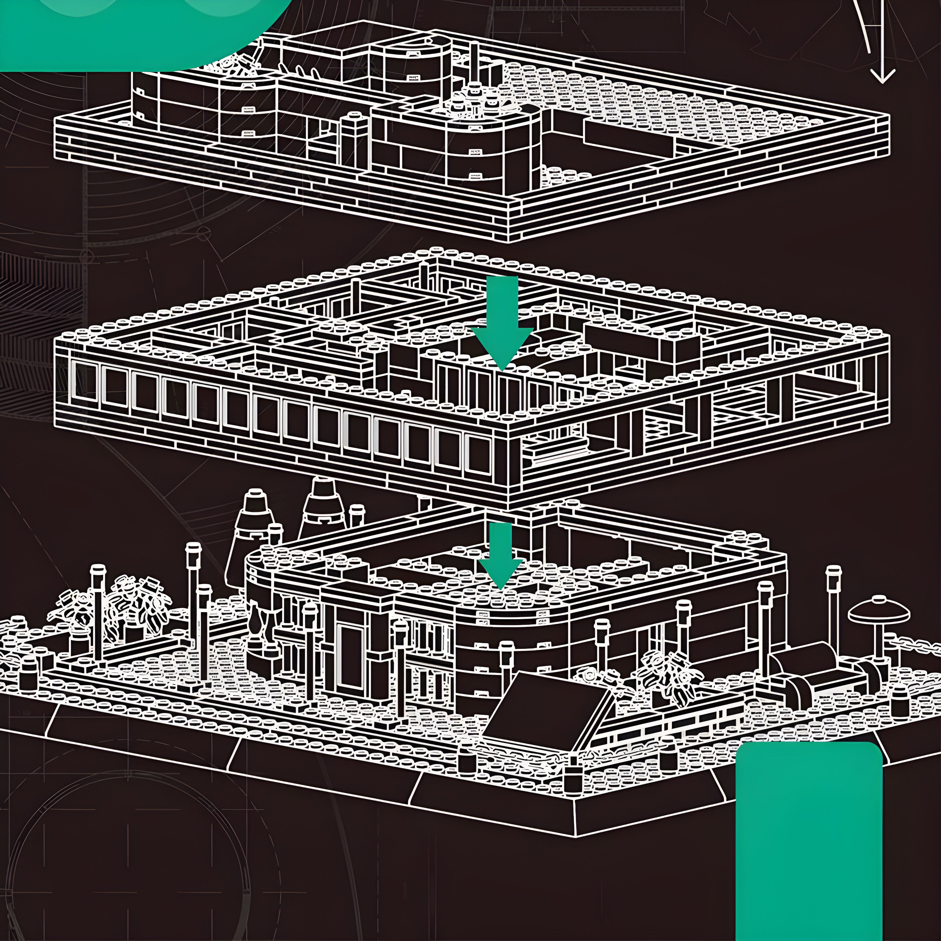 Villa Savoye, Paris | 1225pcs