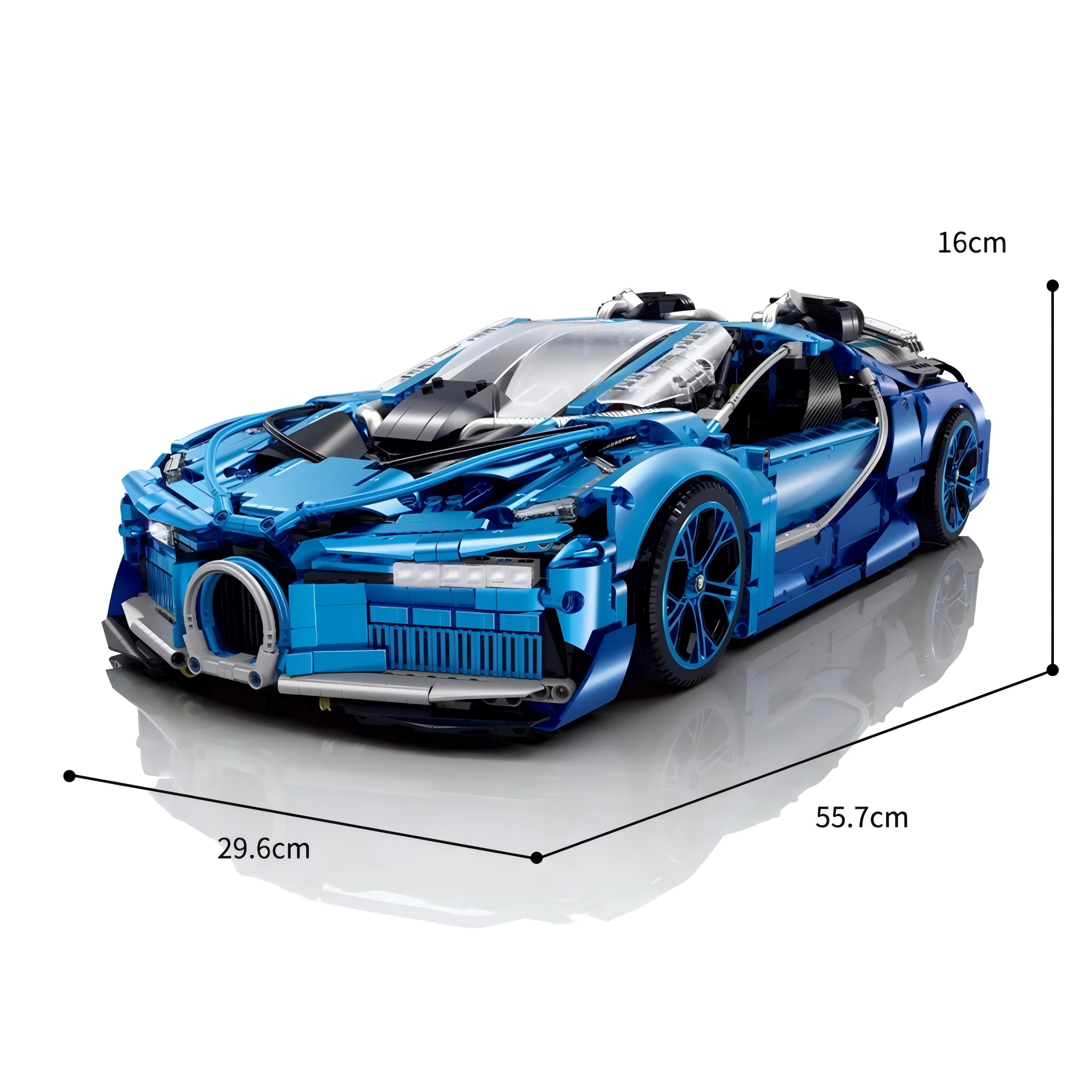 Jet Edition W16 Hypercar | 3686pcs