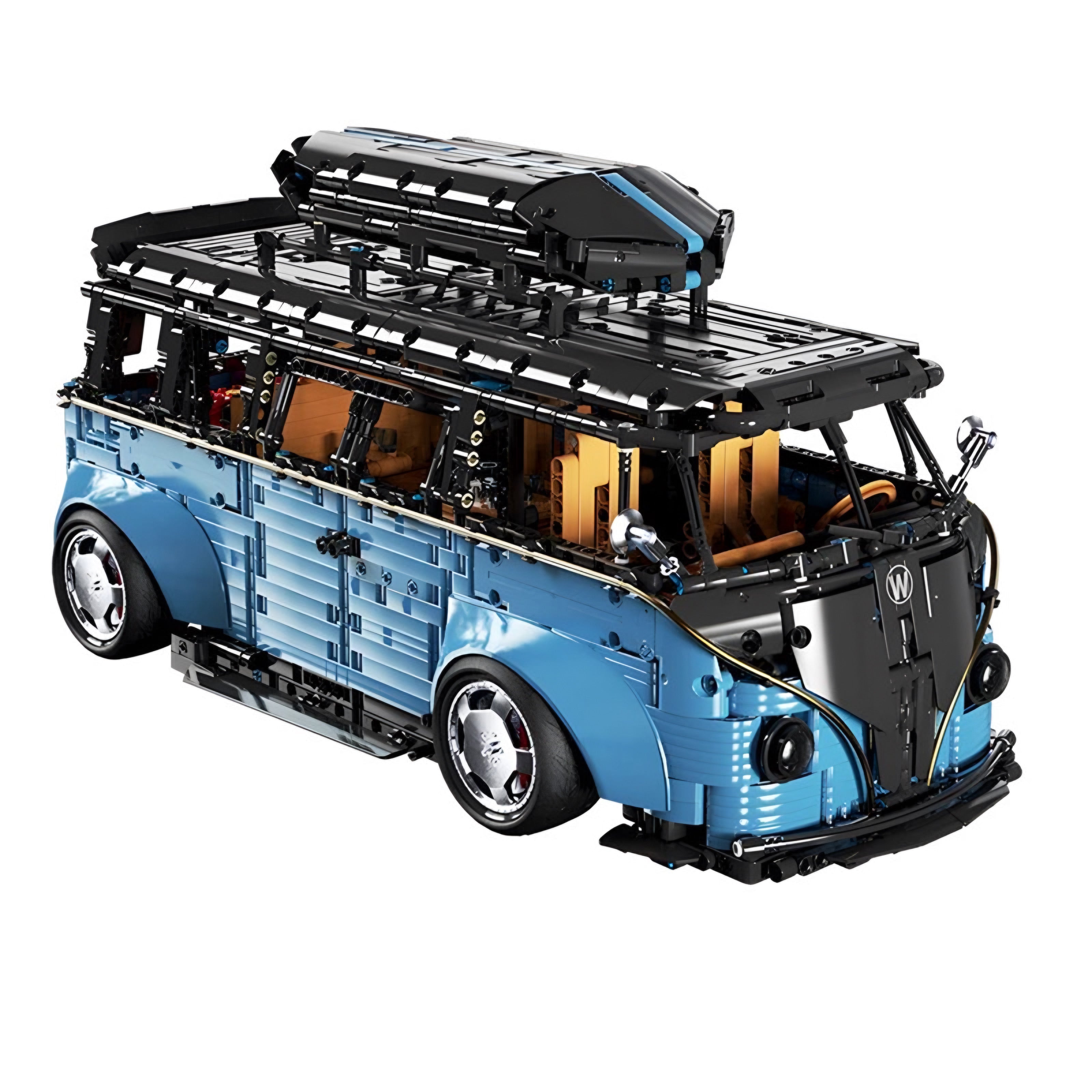 Widebody Satin Blue Campervan | 3298pcs