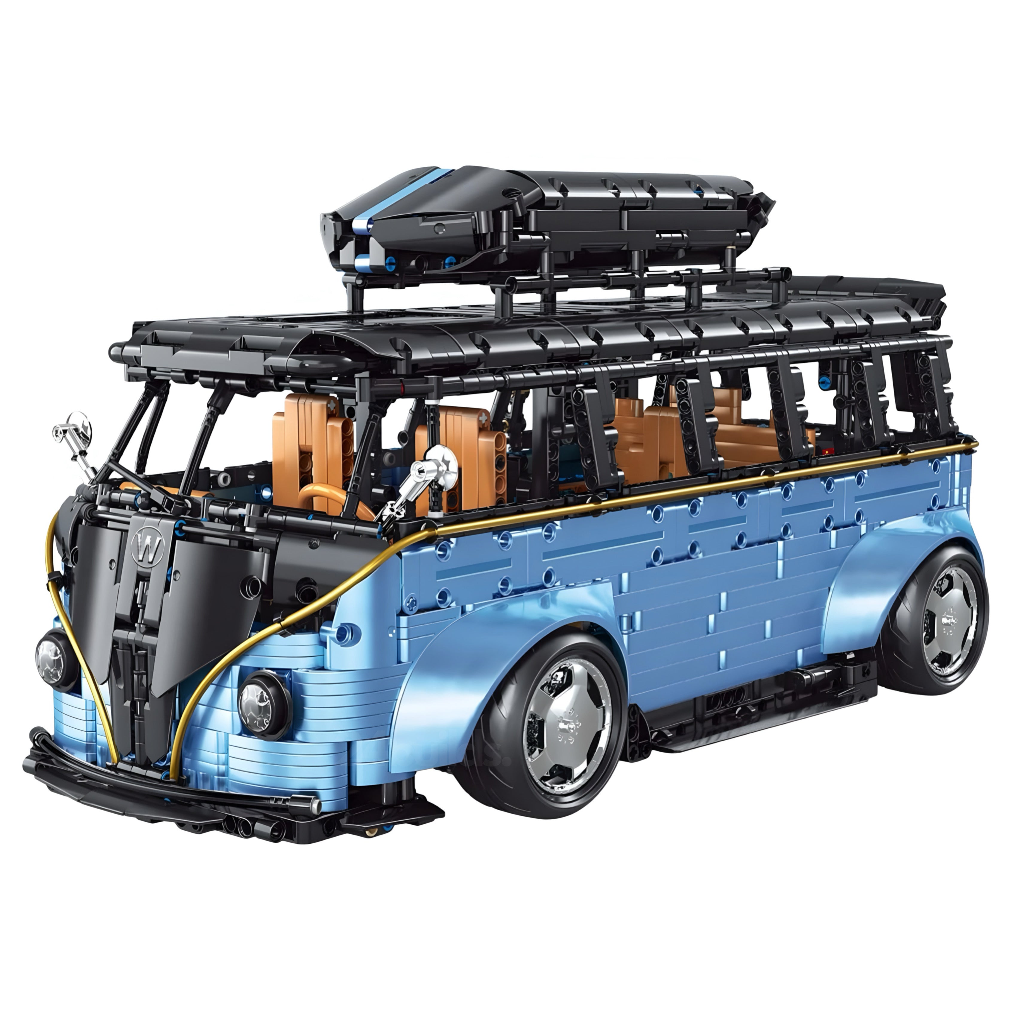 Widebody Satin Blue Campervan | 3298pcs