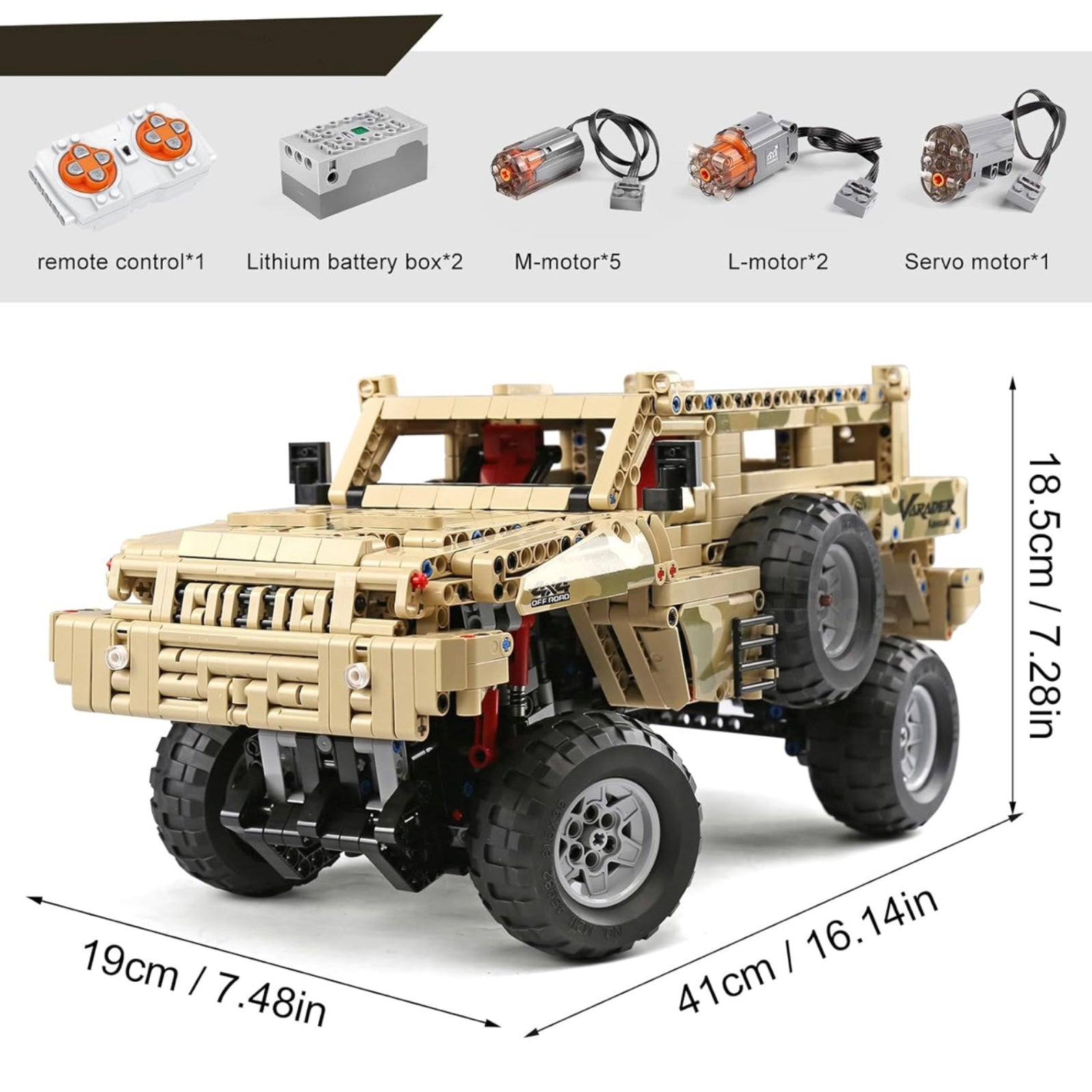 Remote Controlled Military 4x4 | 2032pcs