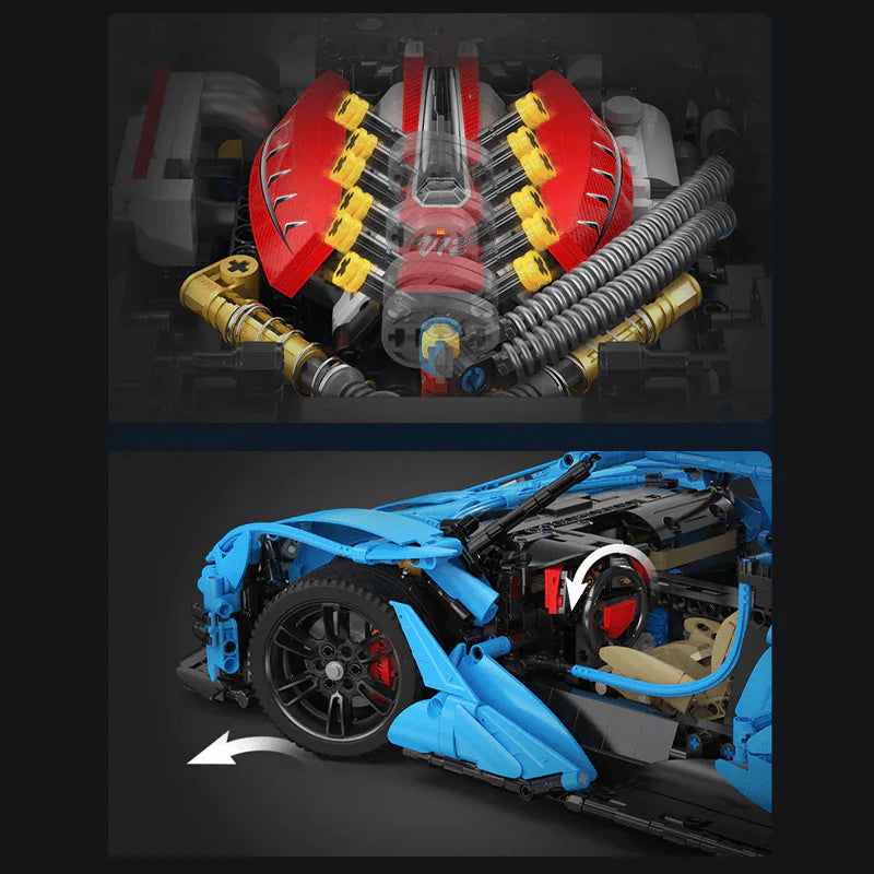 Blue Edition V12 Hypercar | 3864pcs