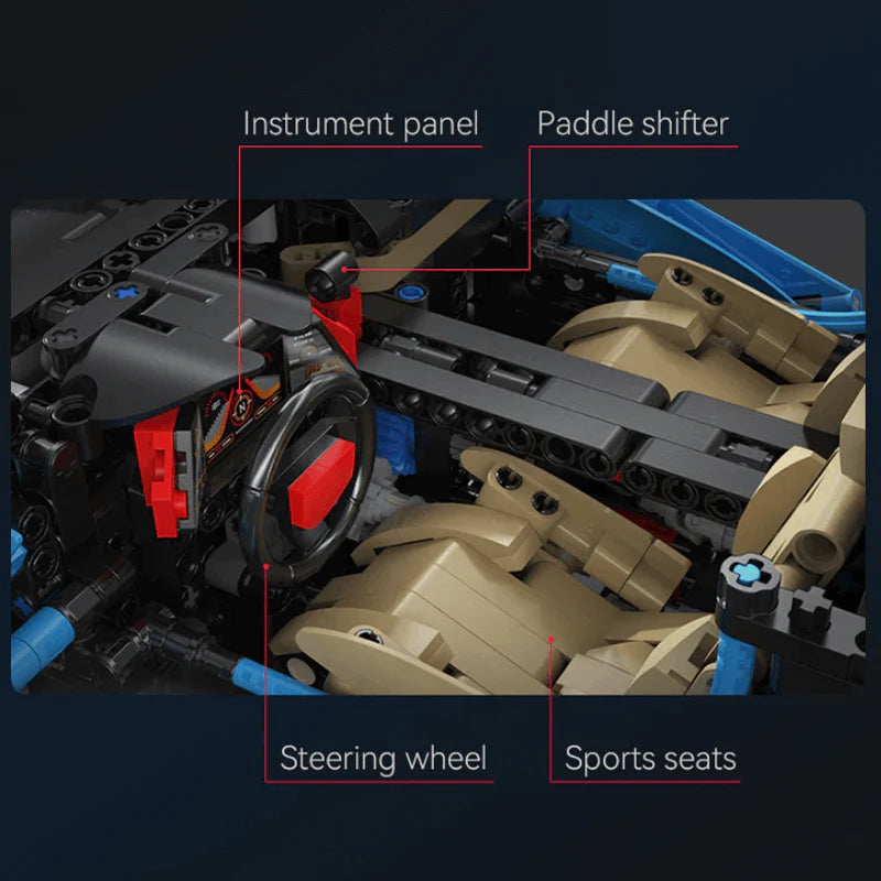 Blue Edition V12 Hypercar | 3864pcs