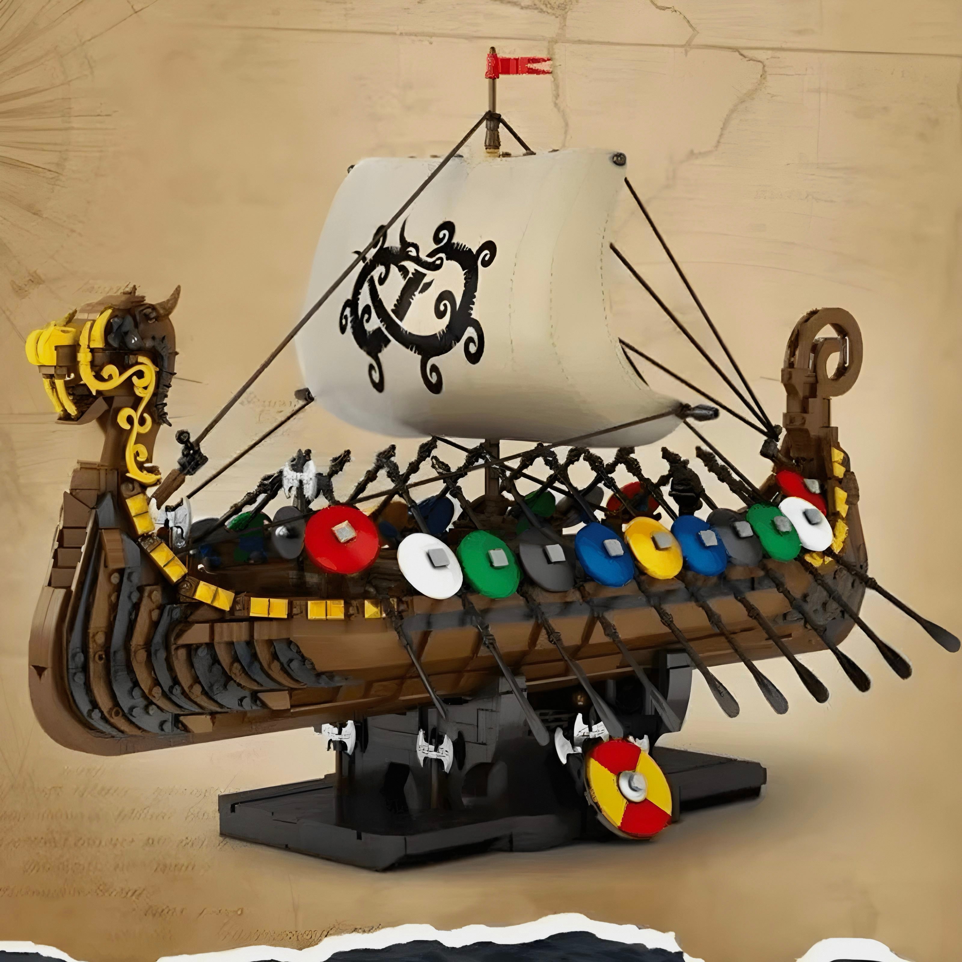 Viking Dragon Longship | 2548pcs