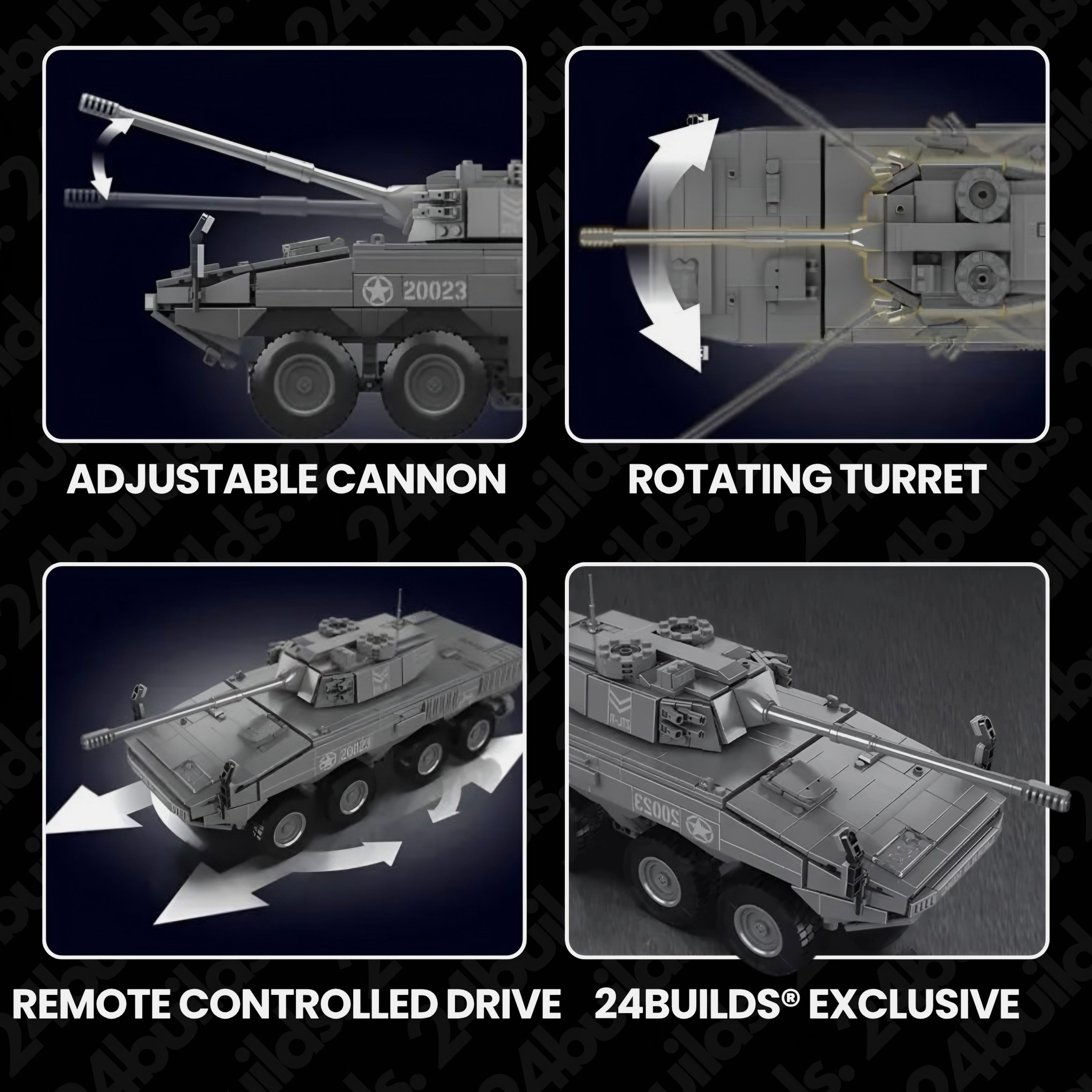 Remote Controlled ZTL-11 Tank | 1292pcs