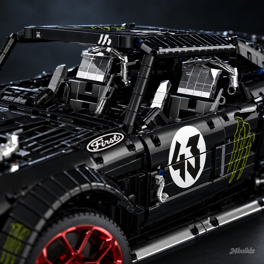 1,400HP American AWD Custom Racer brick model, roll cage and cockpit