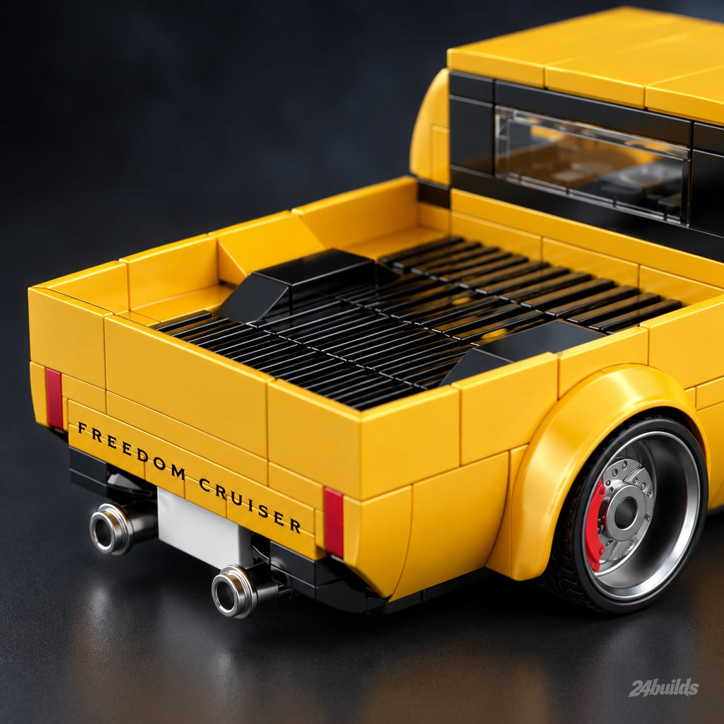 Classic JDM Pickup brick model, pickup bed and tailgate