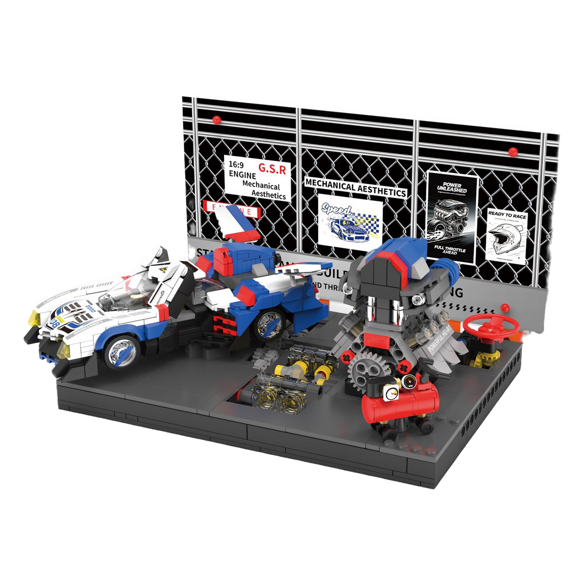Cyber Racer Tuning Garage brick model