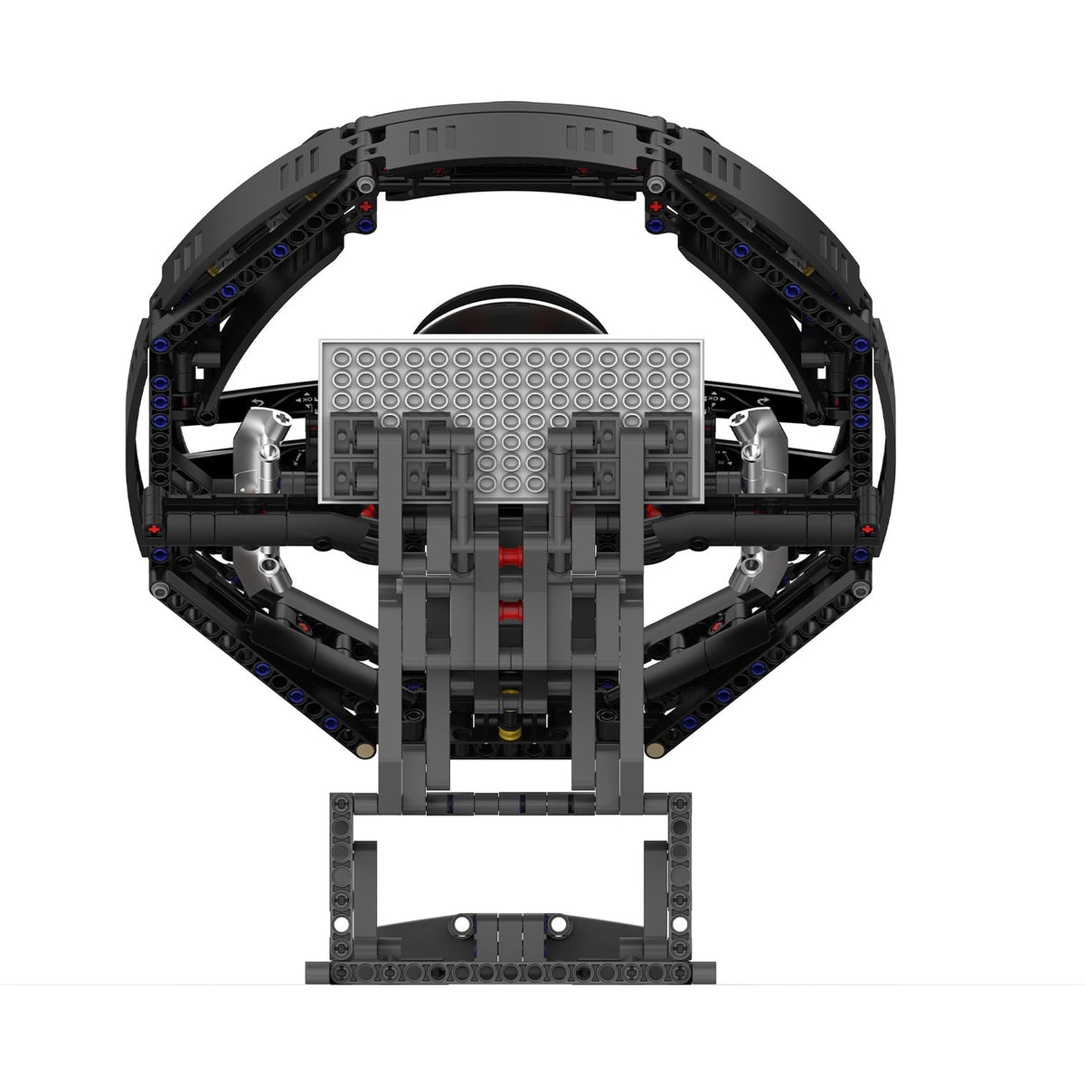 Digital Dash Racing Steering Wheel brick model, back view