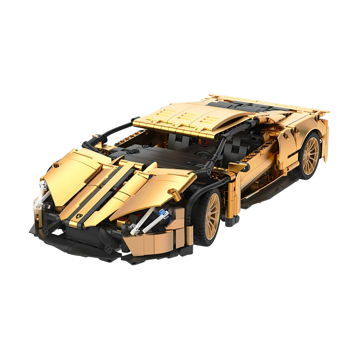 A 1:14 supercar dressed in custom gold
