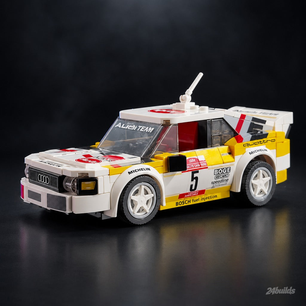 HB Audi Team Legends Bundle brick model, Sport Quattro rally car