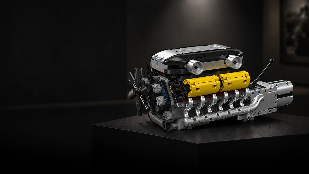 Watch the camshafts turn with all twelve pistons