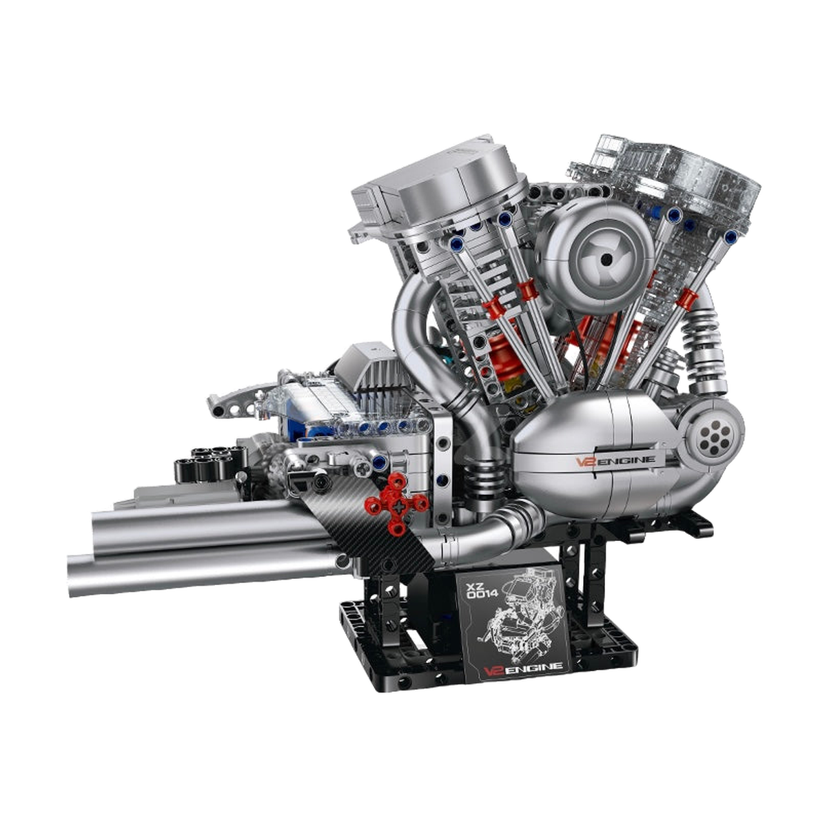 Motorised V-Twin Motorbike Engine