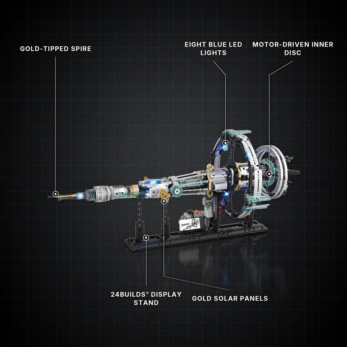 Orion Deep-Space Station with labelled features