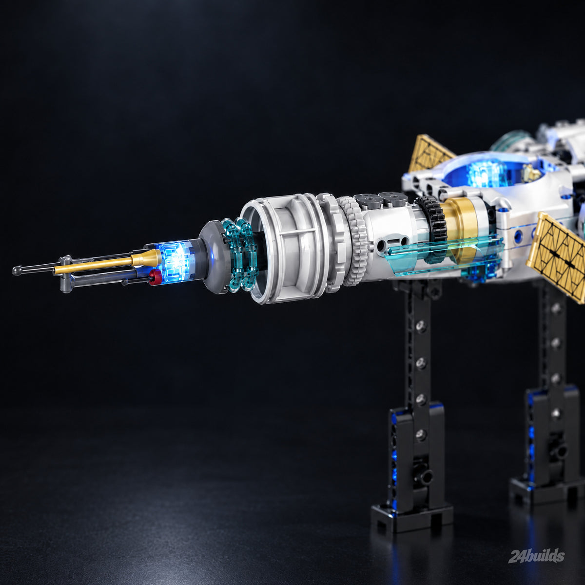 Orion Deep-Space Station: front spire with gold tip close-up