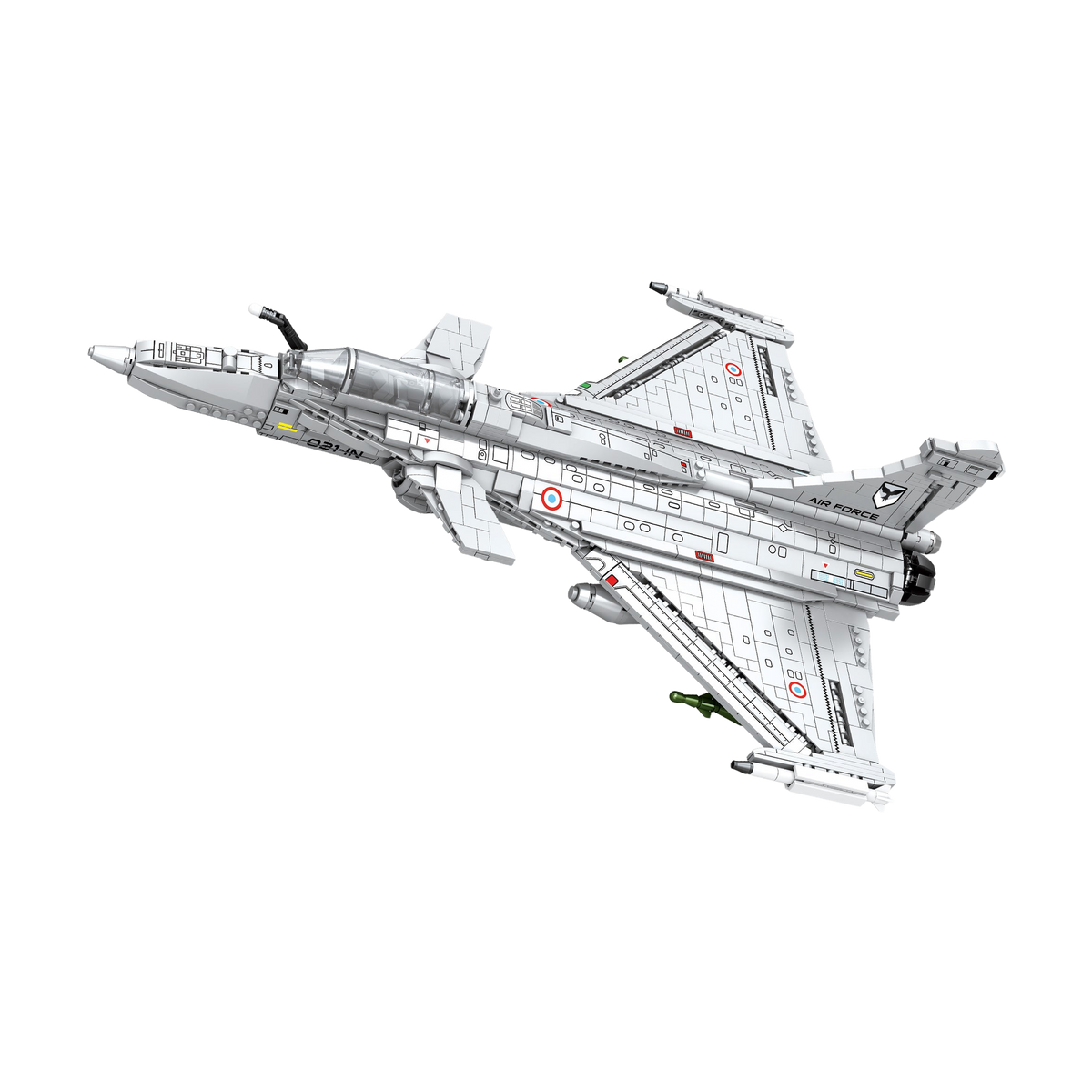 Canard-delta wings with moving ailerons and flaps
