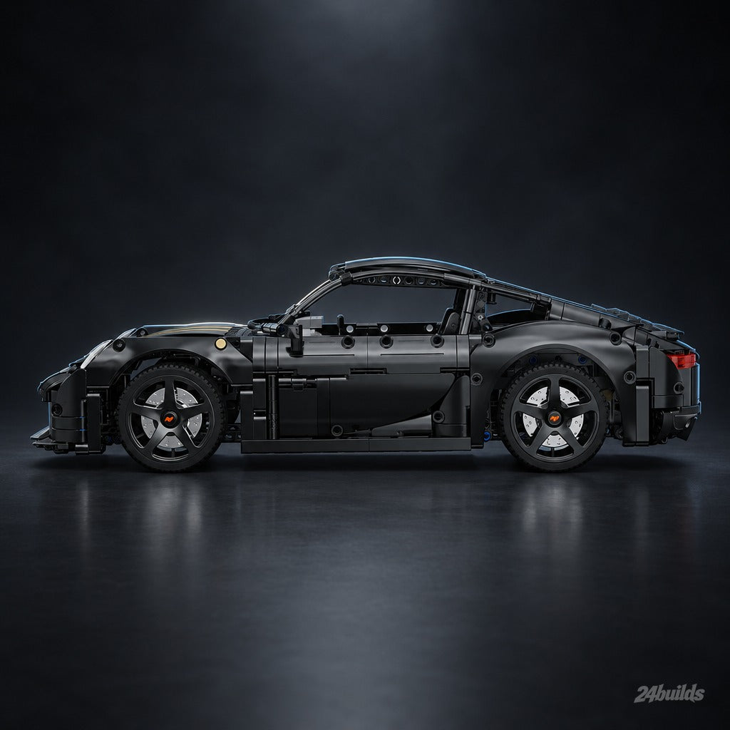 Remote Controlled RUF GT brick model, side profile of the coupé