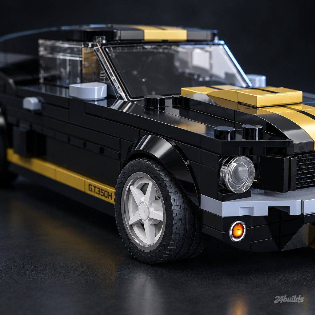 Shelby GT350H brick model, custom rim and gold side stripe