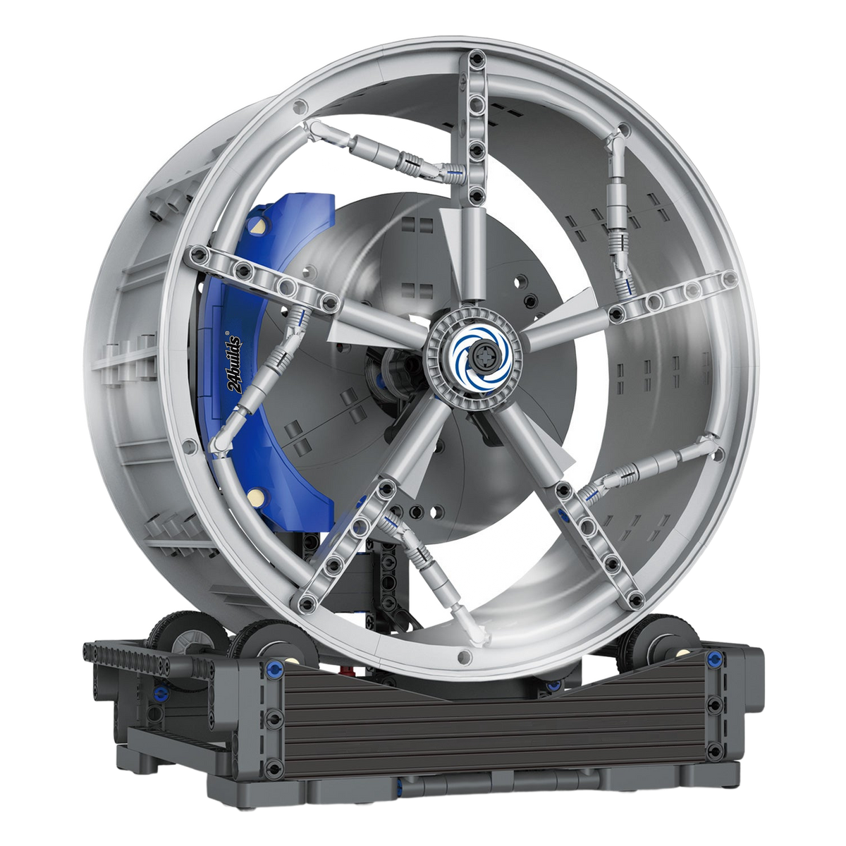 Silver Split-Spoke Wheel Hub