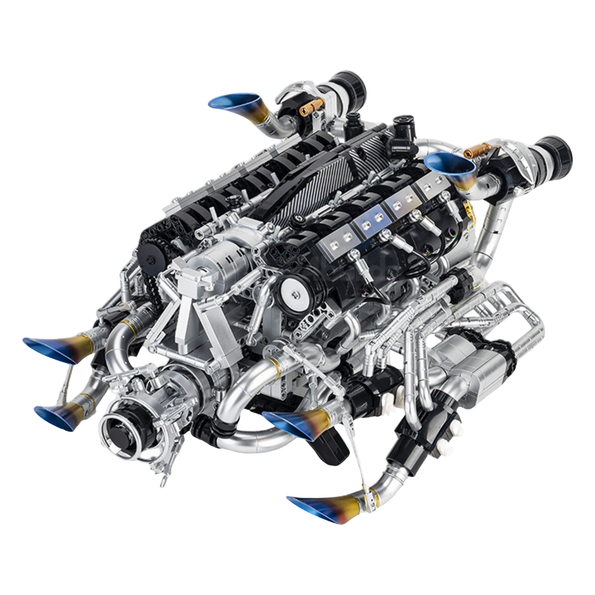 Burnt Blue V8 Performance Engine