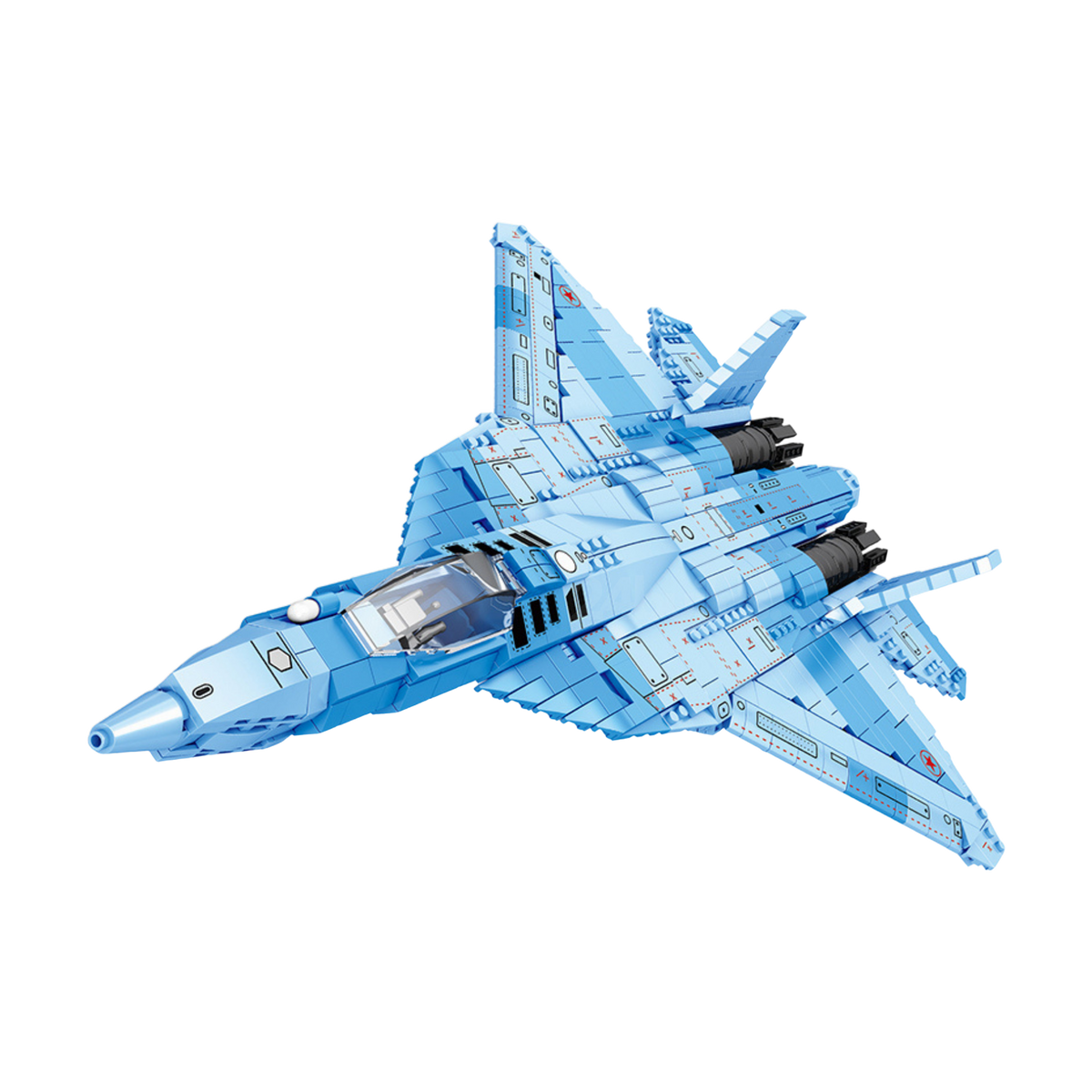 A fifth-generation fighter with a full missile load