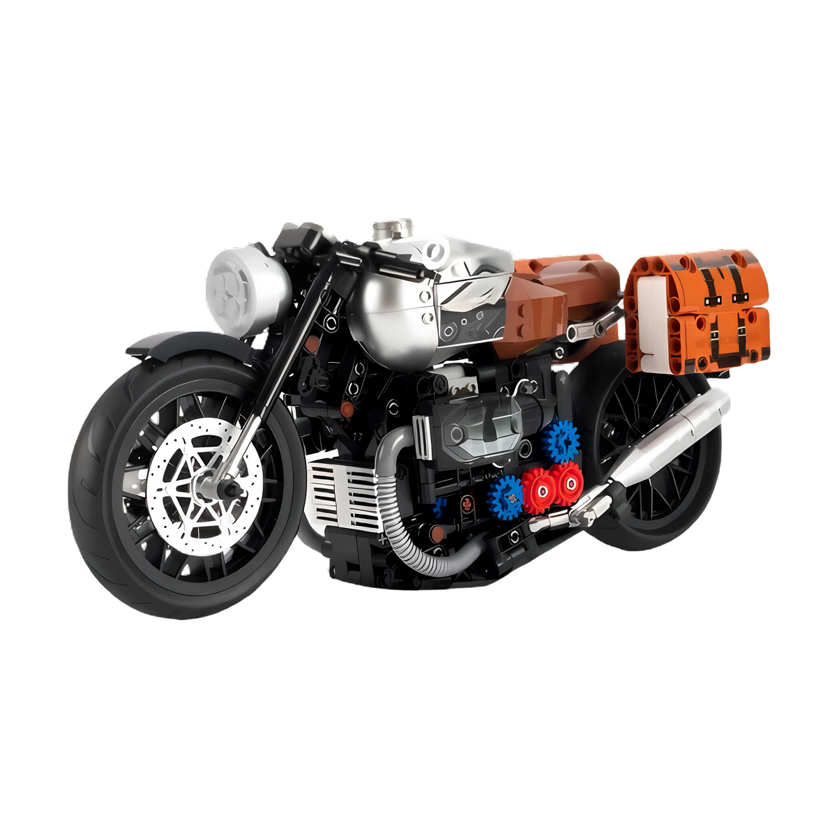 Vintage styling around a detailed engine