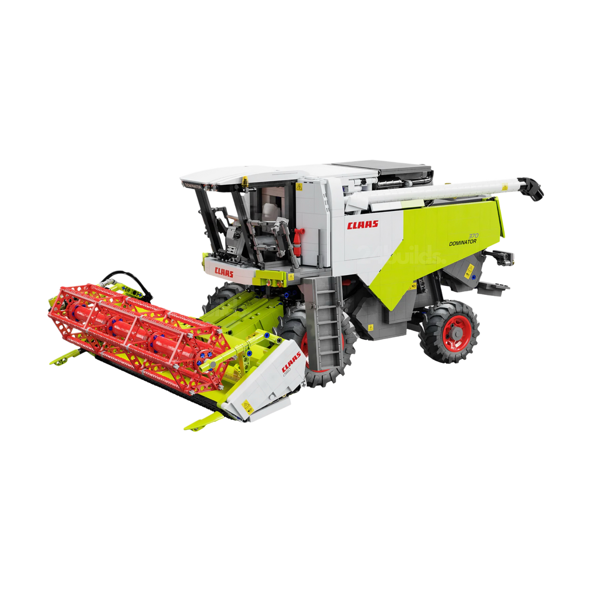 Raise the grain header by remote control