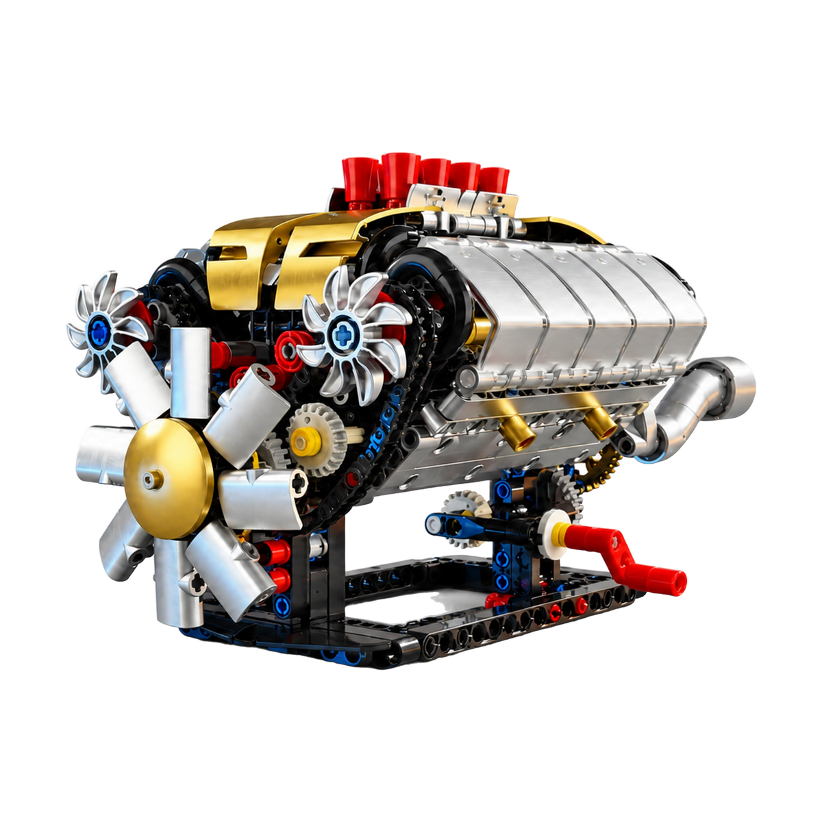 Transparent V8 Engine