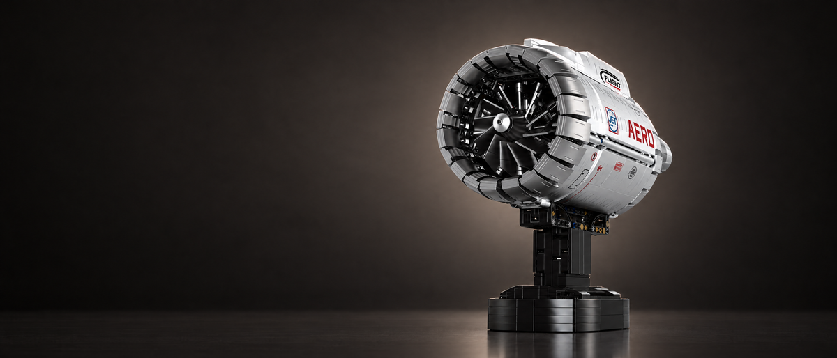 Aircraft, Jet & Marine Engines collection, 24builds® brick models