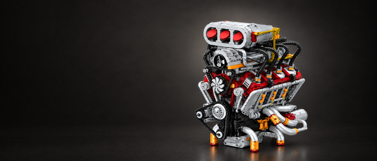 V8 Engines collection, 24builds® brick models