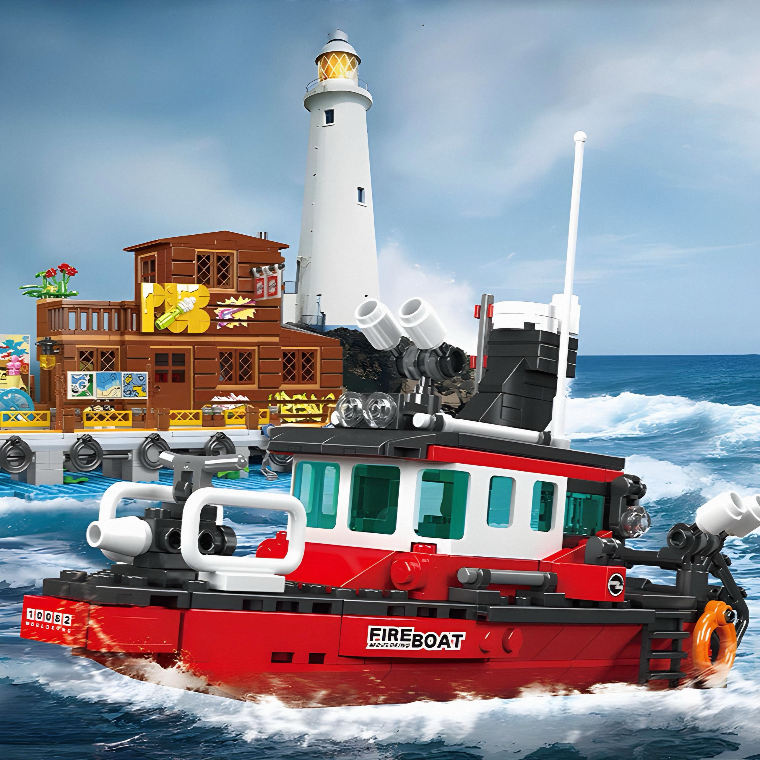 Fire Boat | 317pcs