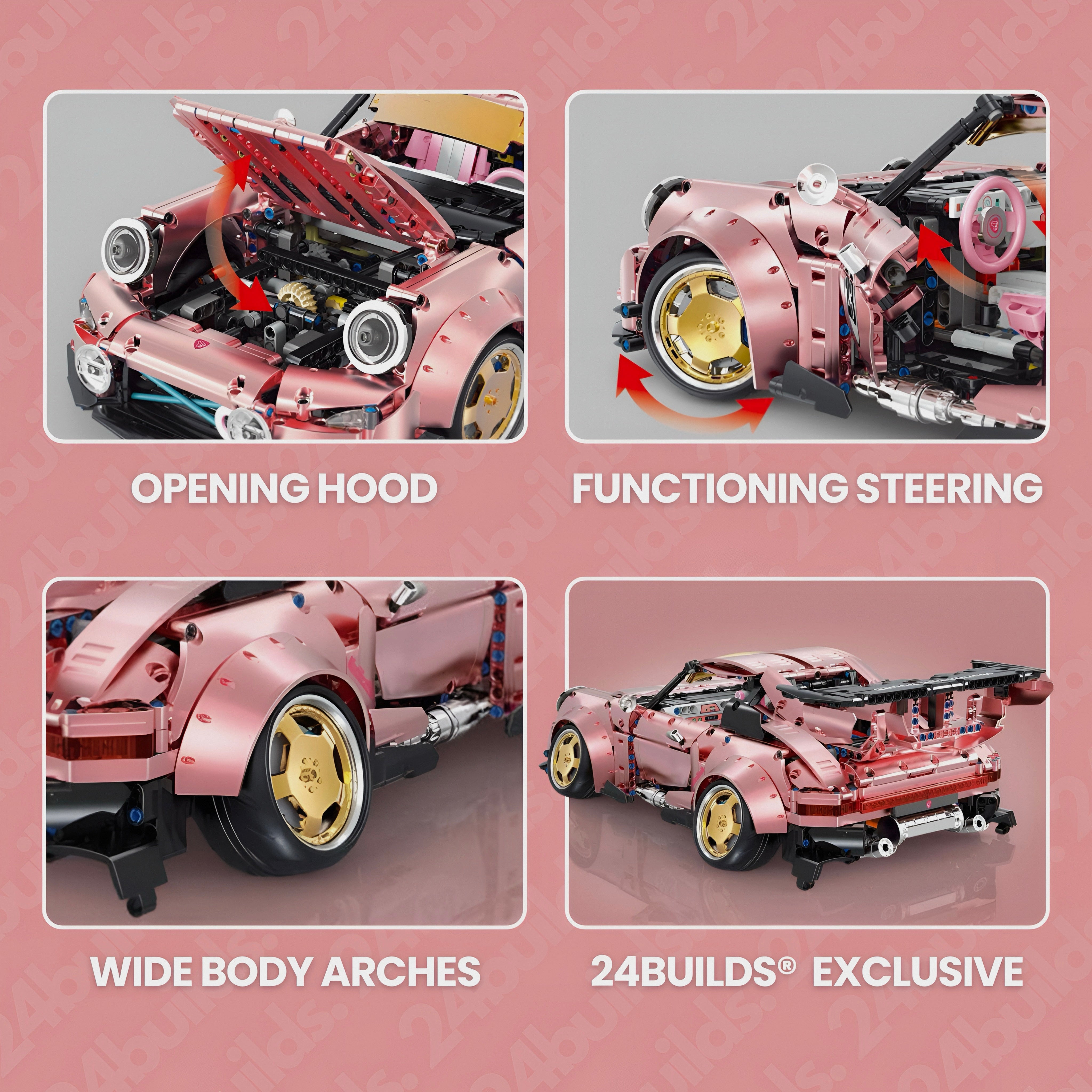 Pink Edition 911 (993) RWB | 2368pcs