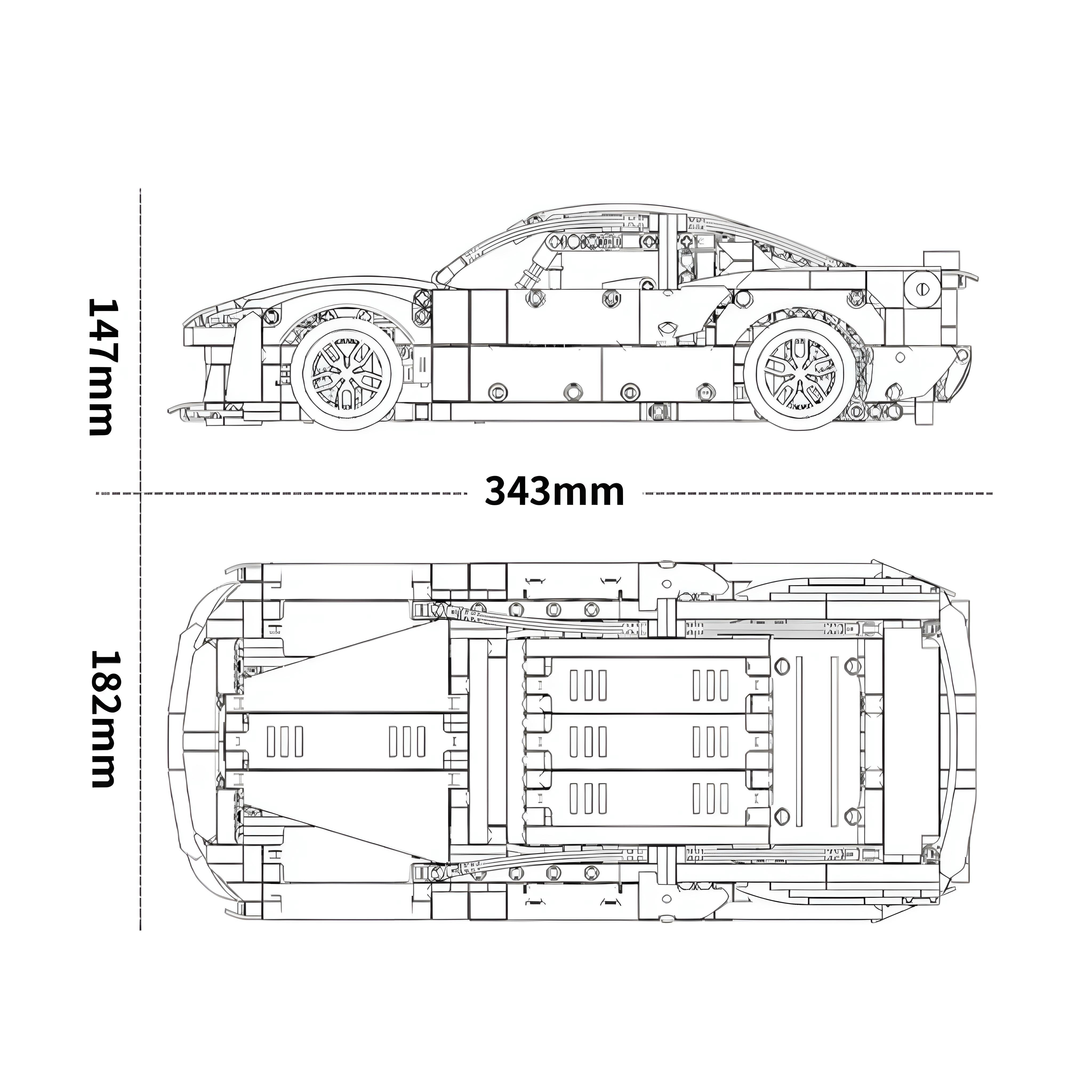 Nascar Edition Muscle Car | 1534pcs
