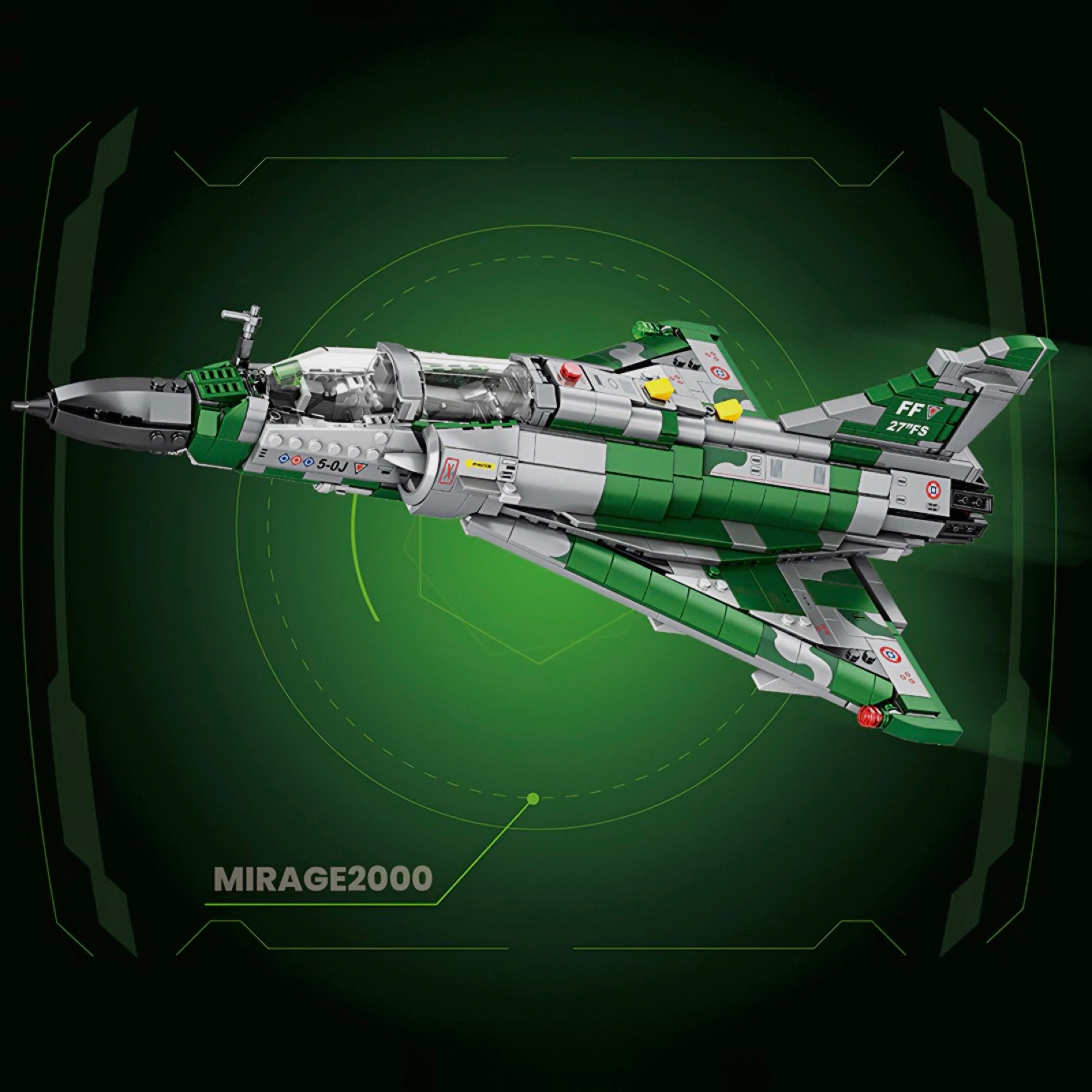Mirage 2000 Fighter Jet | 1012pcs