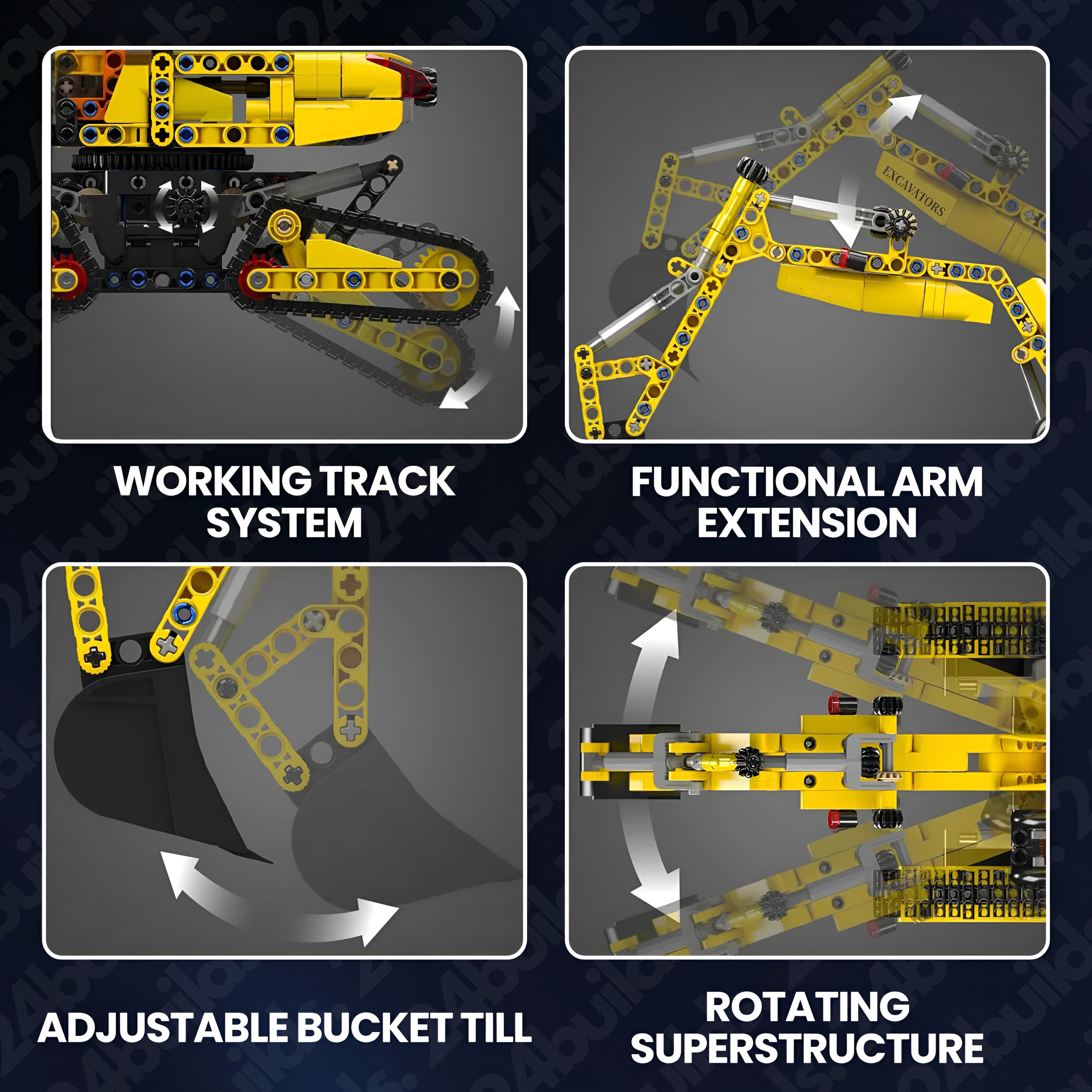 Tracked Construction Excavator | 840pcs