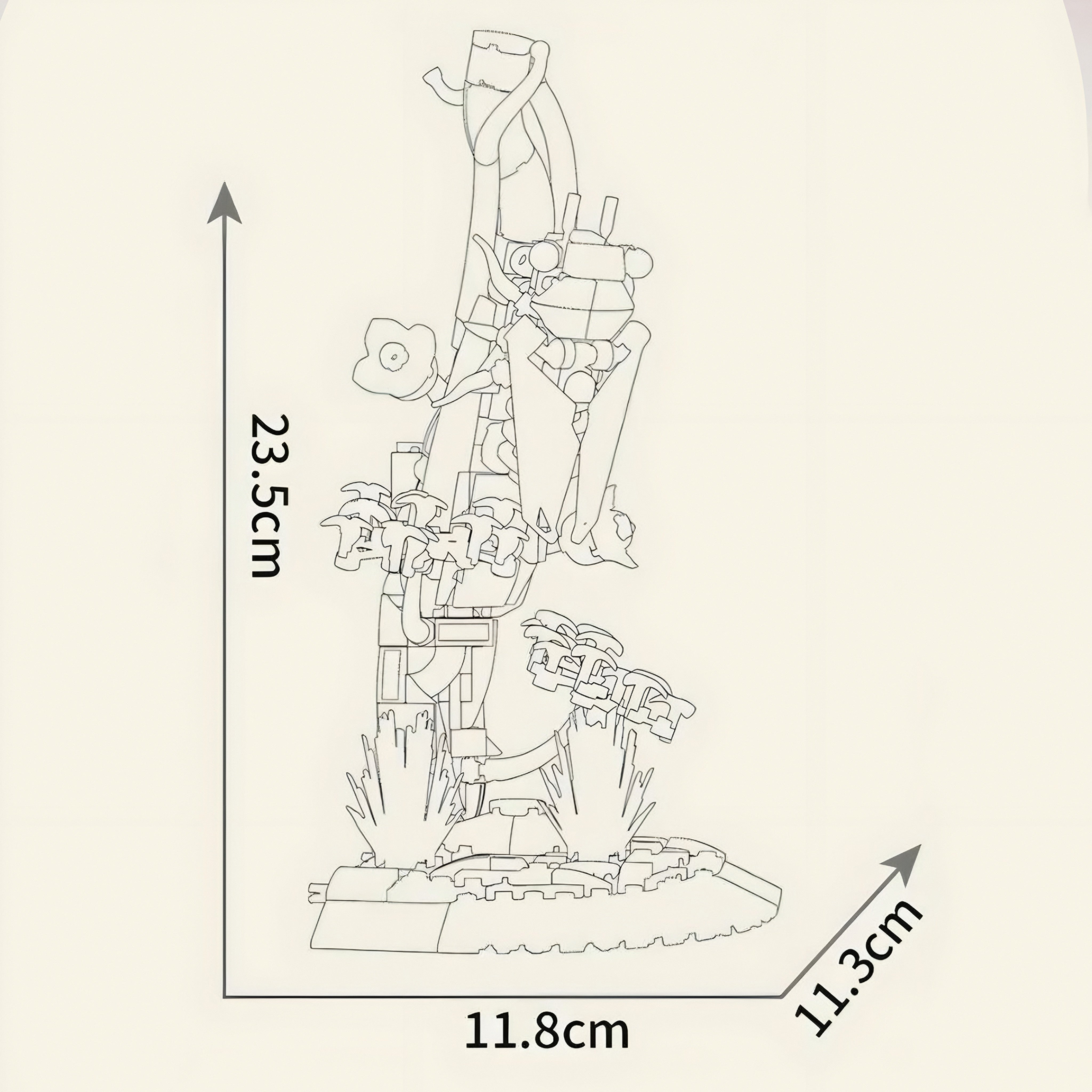 Cicada on Branch | 418pcs