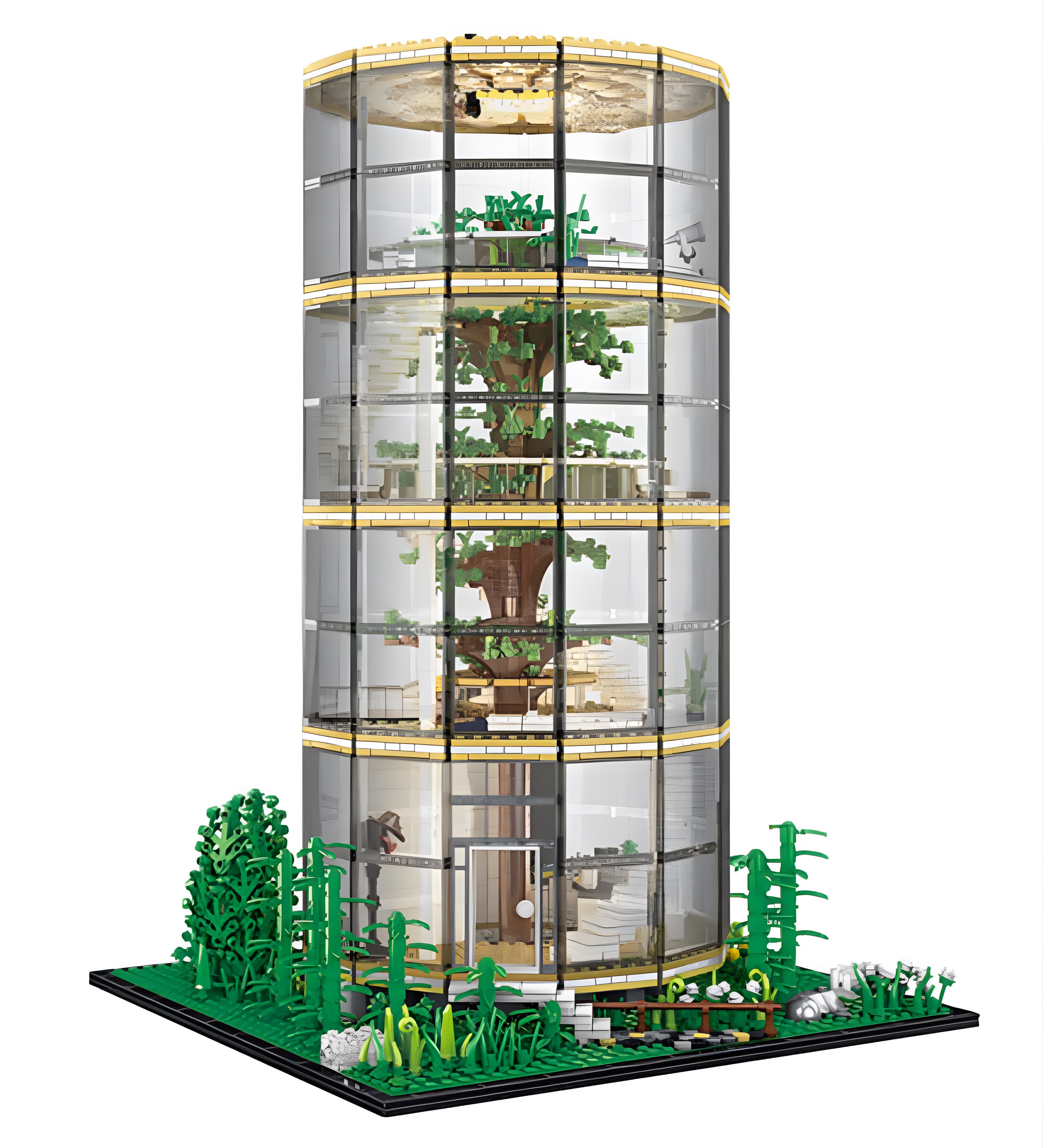 Glass Dome Tree House | 3495pcs