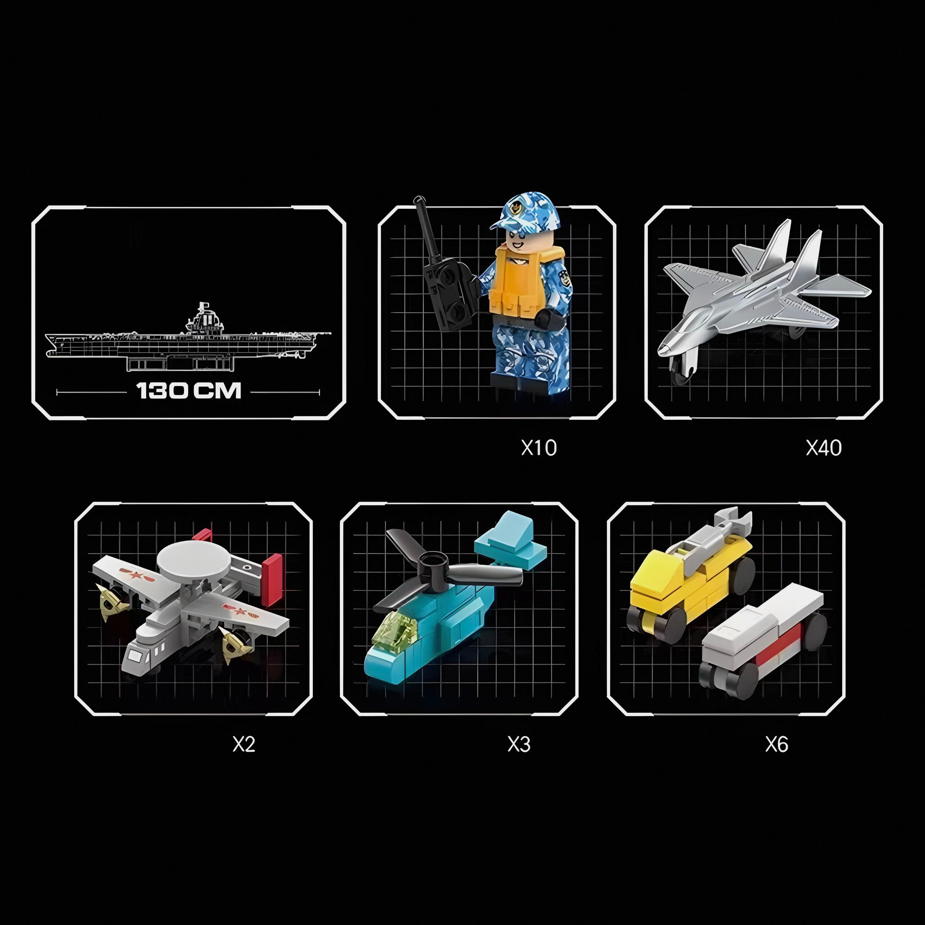 Aircraft Carrier 1:250 | 7018pcs