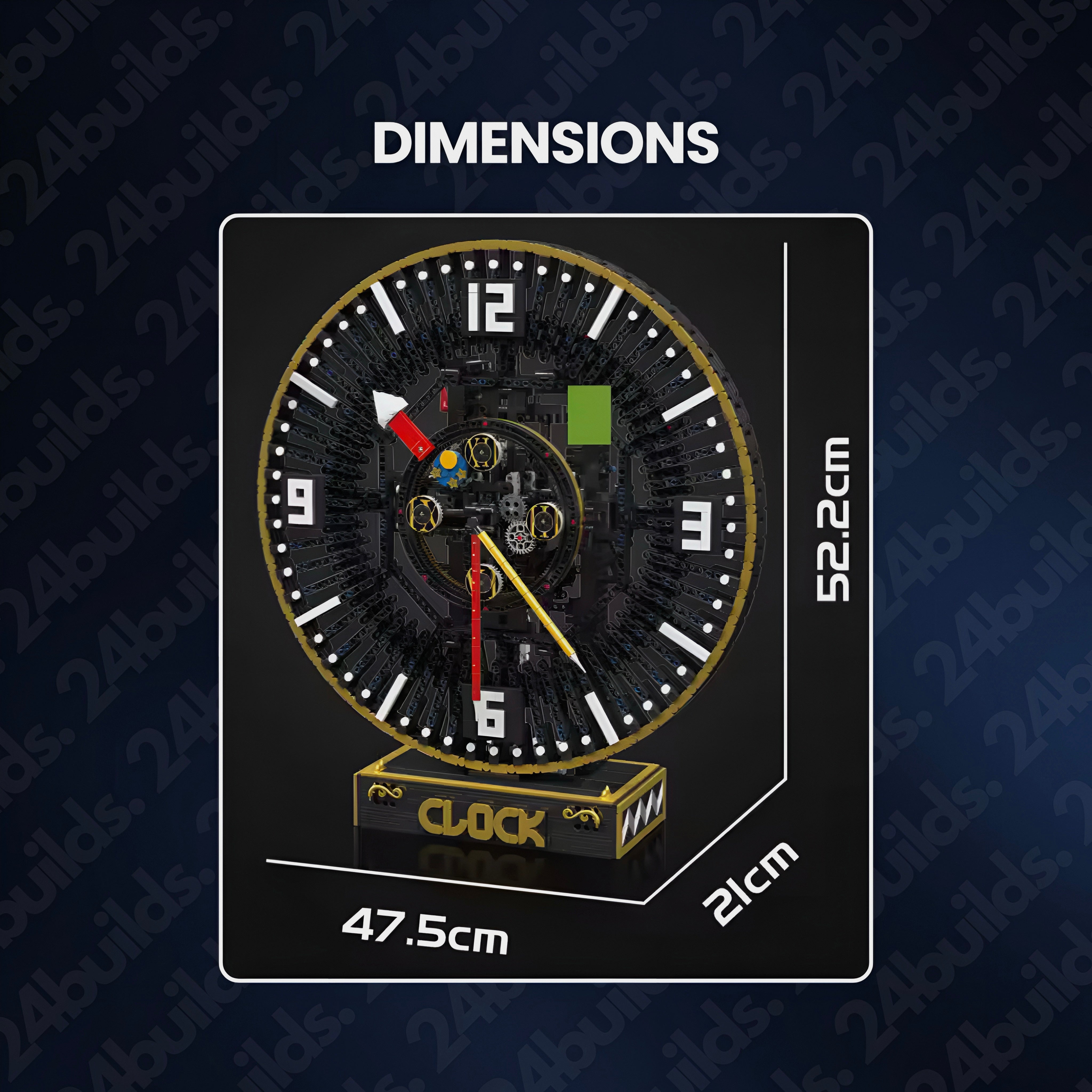 Motorised Mechanical Clock | 3674pcs