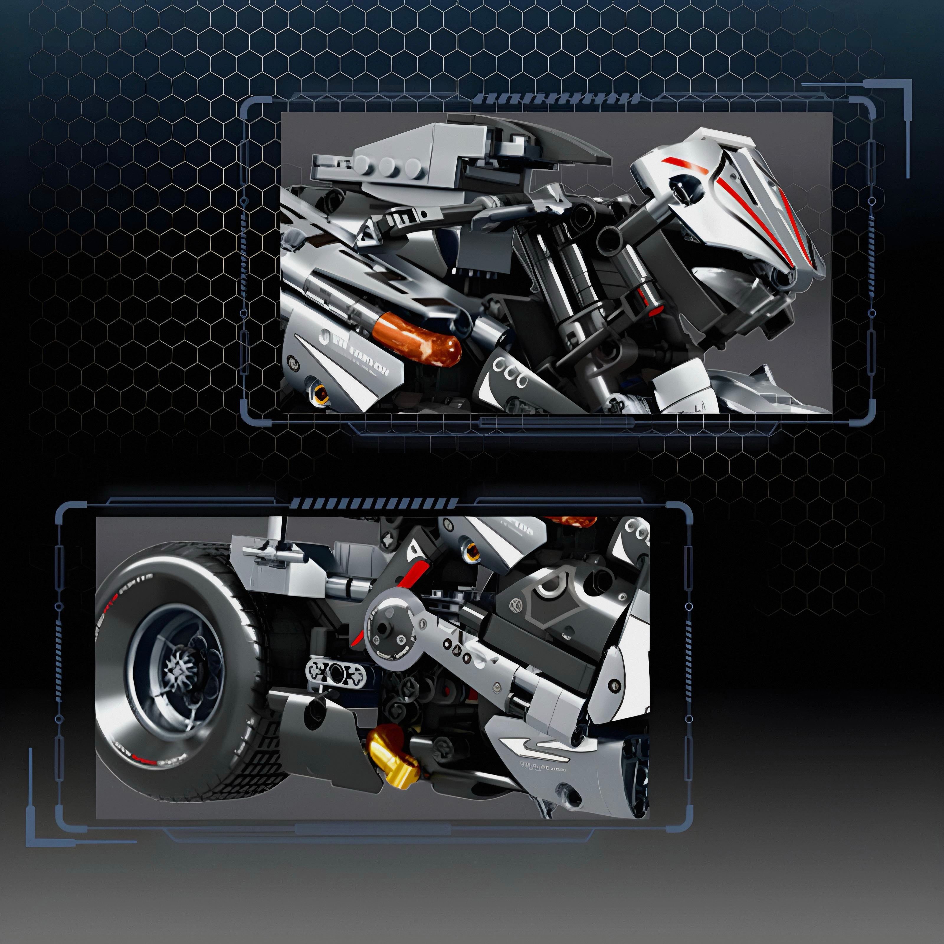 Japanese Motorbike | 842pcs