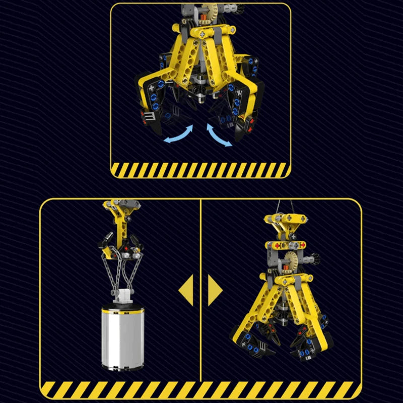 Remote Controlled City Building Crane | 1730pcs
