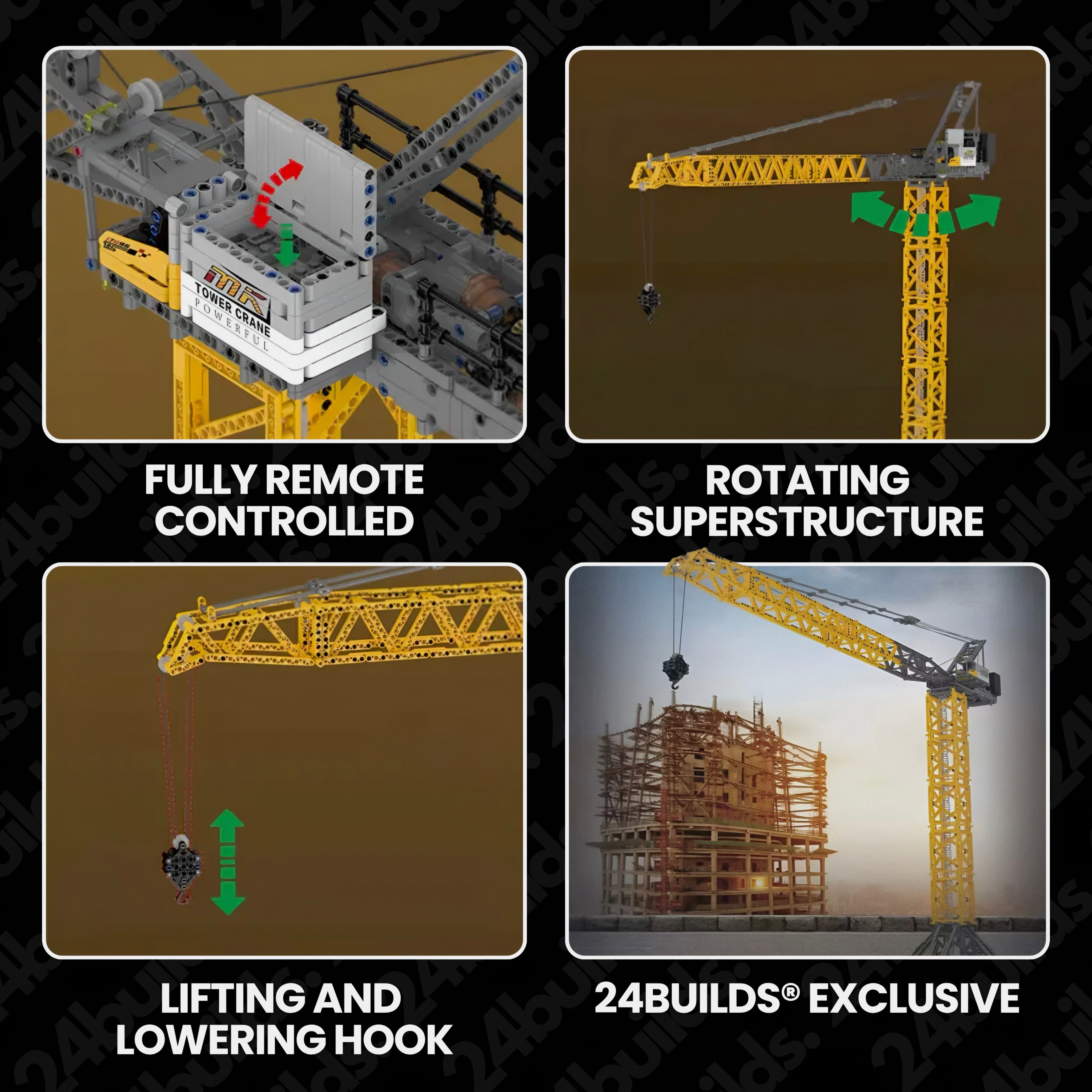 Motorised Industrial Tower Crane | 2564pcs