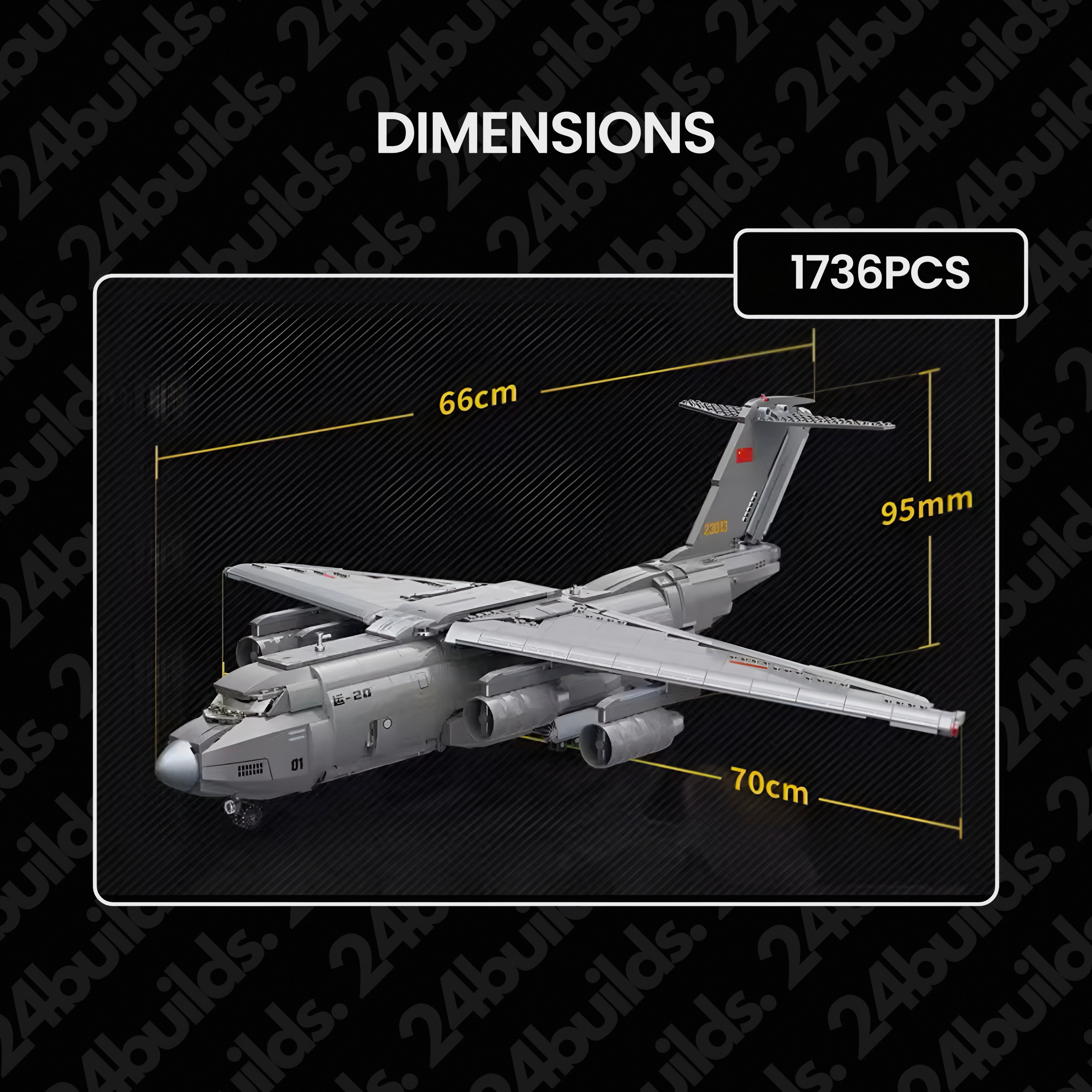 Xi'an Y-20 Cargo Plane | 1736pcs