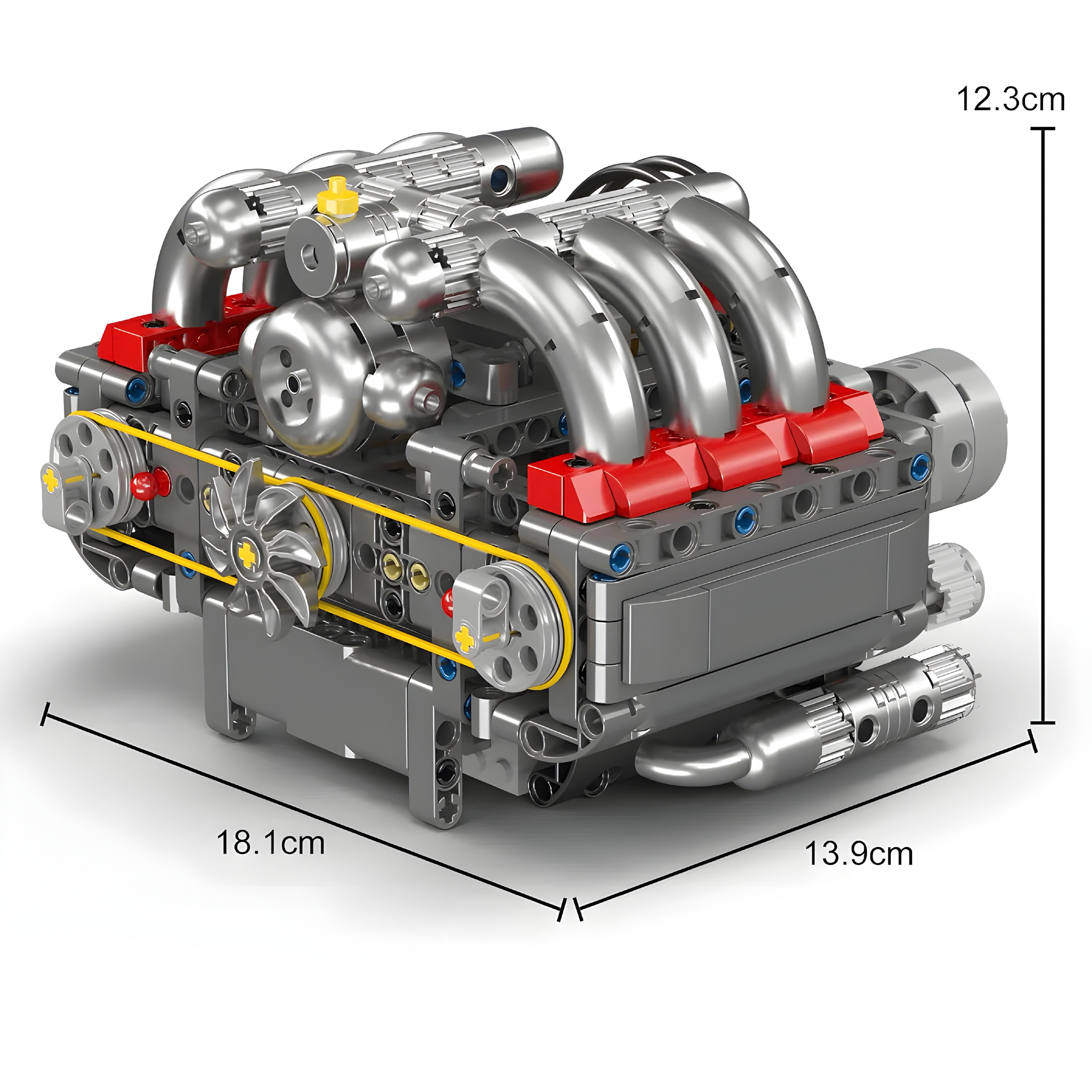 Motorised 6-Cylinder Engine | 608pcs