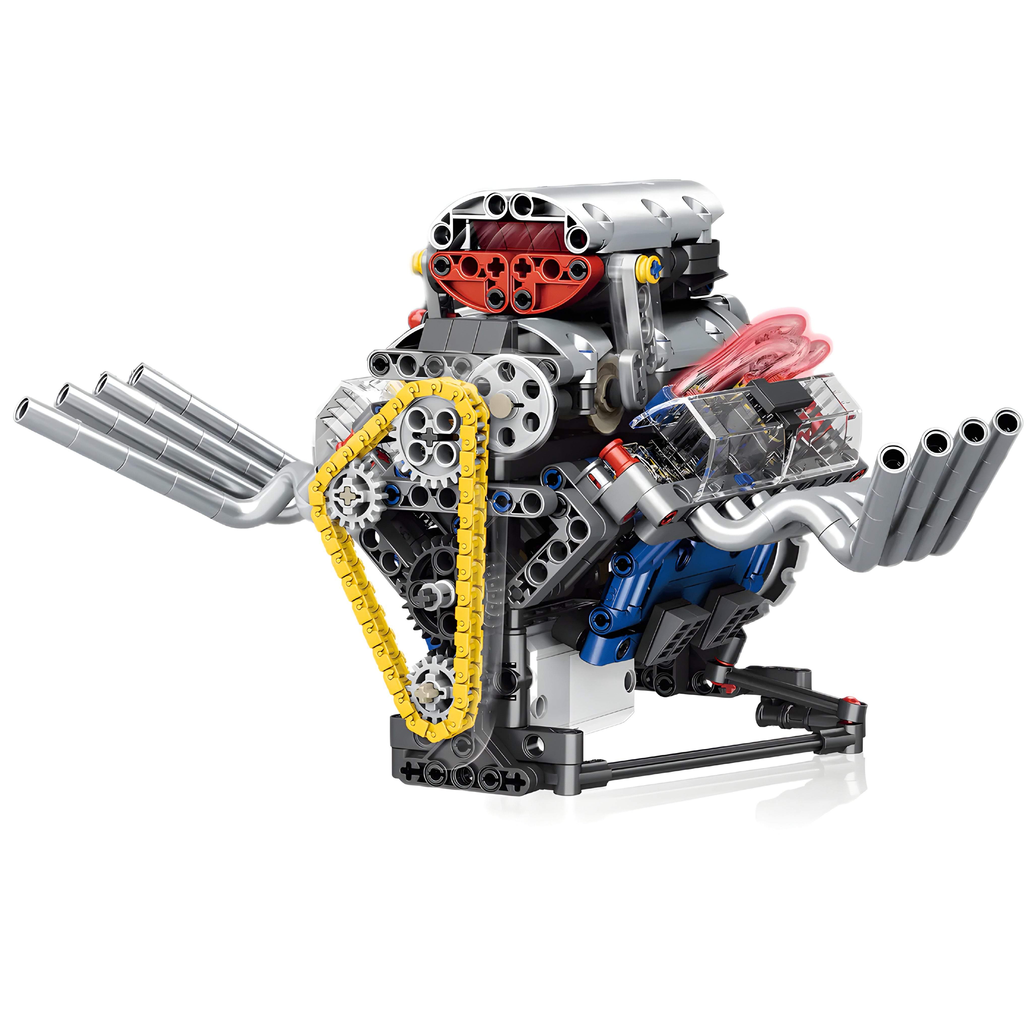 Motorised Hot Rod V8 Engine | 662pcs