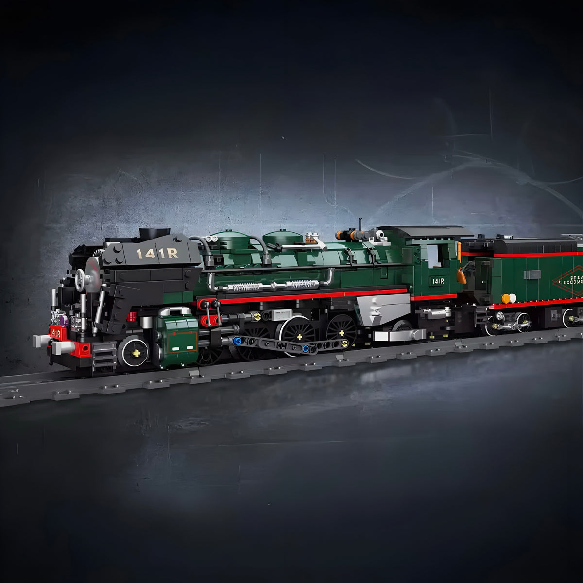 Steam effects and LED lights on the rails