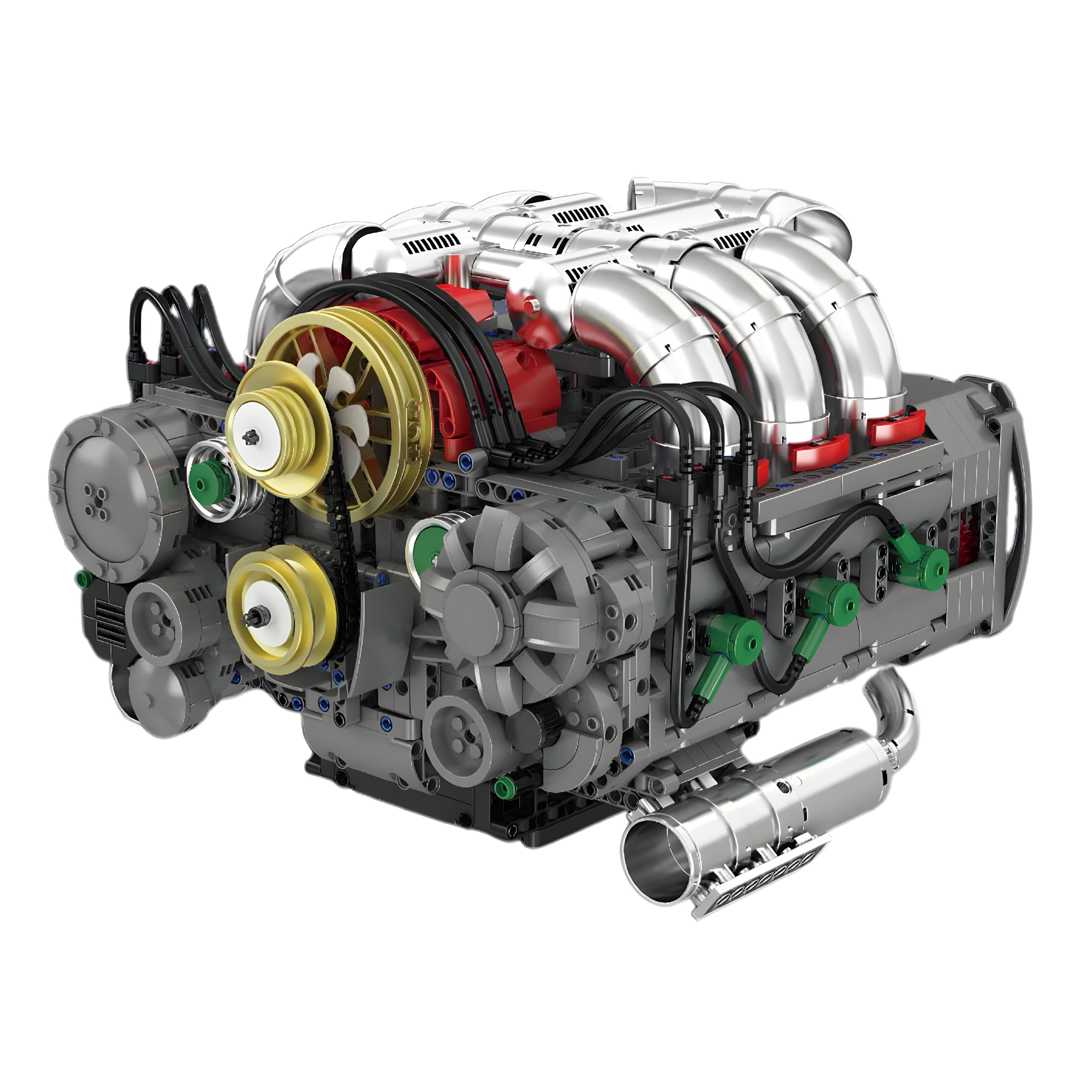 Motorised Flat 6 Engine | 2376pcs
